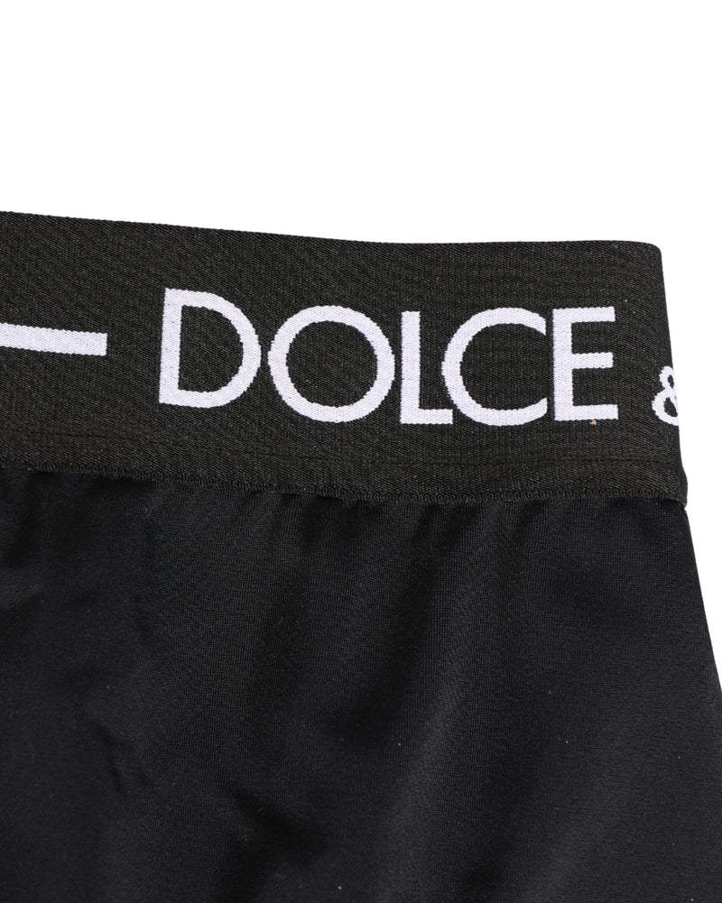 Dolce & Gabbana Black Logo Waistband Coulotte Panty Underwear Glam Steals