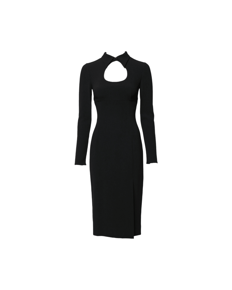Dolce & Black Gabbana Long Sleeves Bodycon Sheath Midi Dress Glam Steals