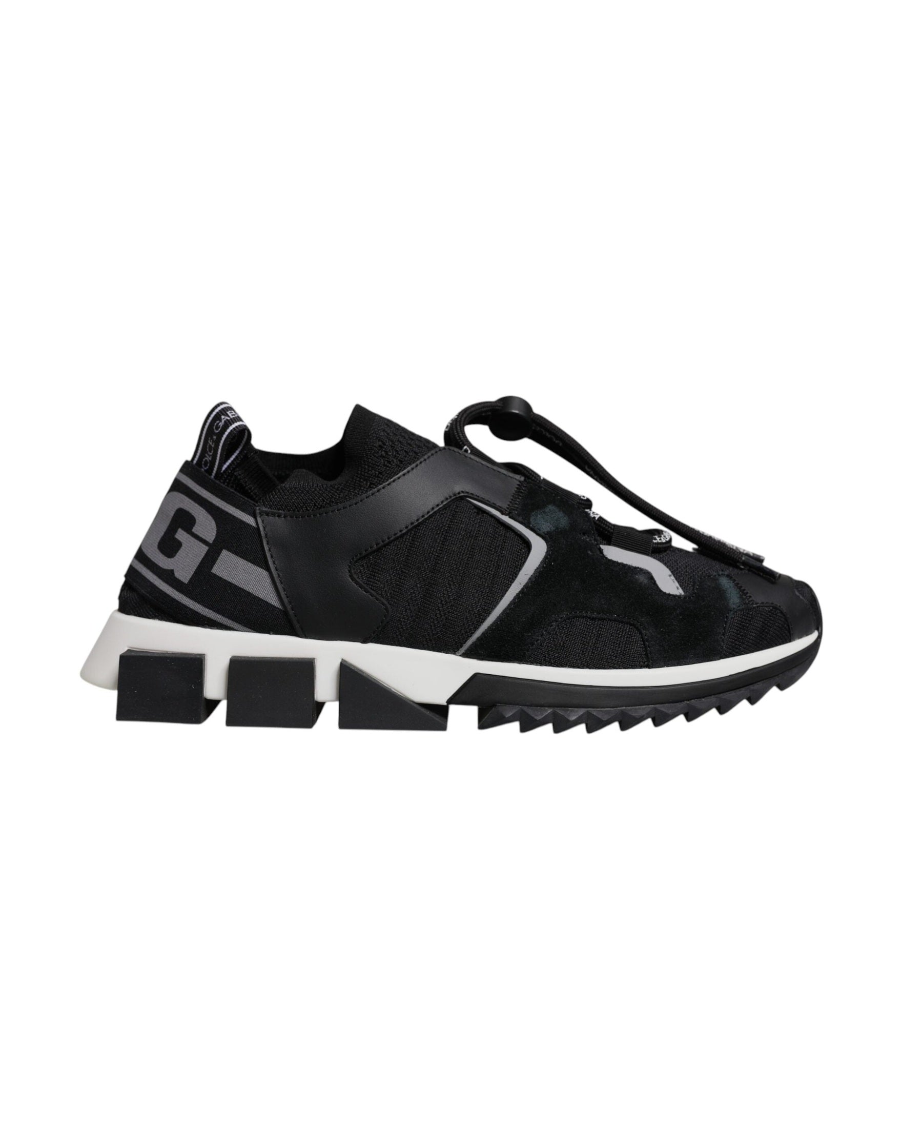 Dolce & Gabbana Black Mesh Sorrento Trekking Sneakers Shoes Glam Steals
