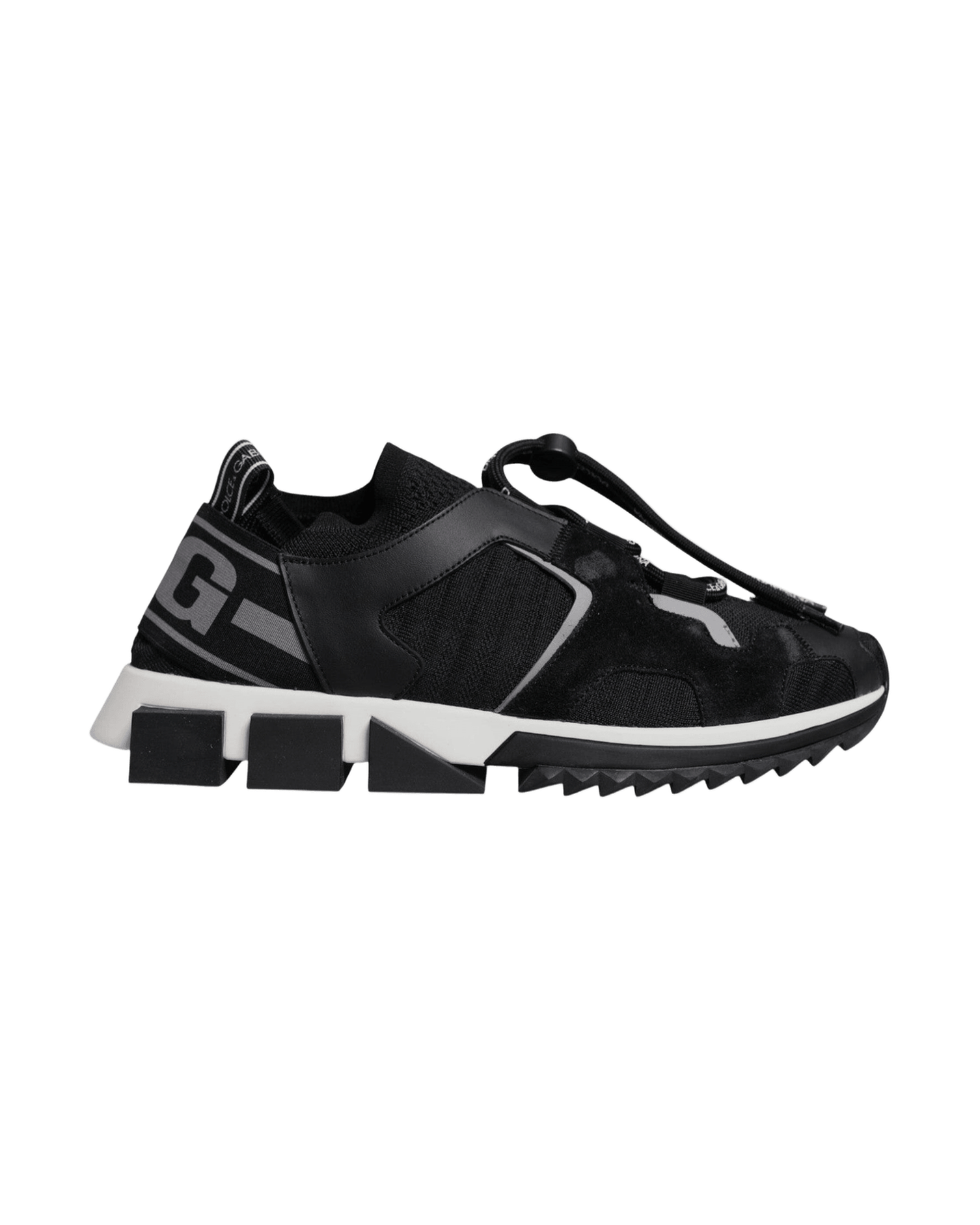 Dolce & Gabbana Black Mesh Sorrento Trekking Sneakers Shoes Glam Steals