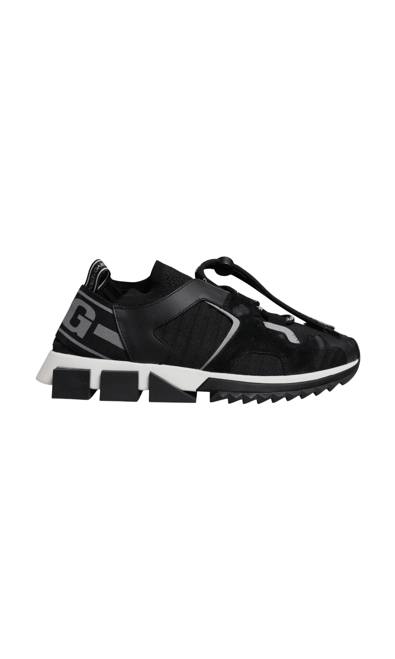 Dolce & Gabbana Black Mesh Sorrento Trekking Sneakers Shoes Glam Steals