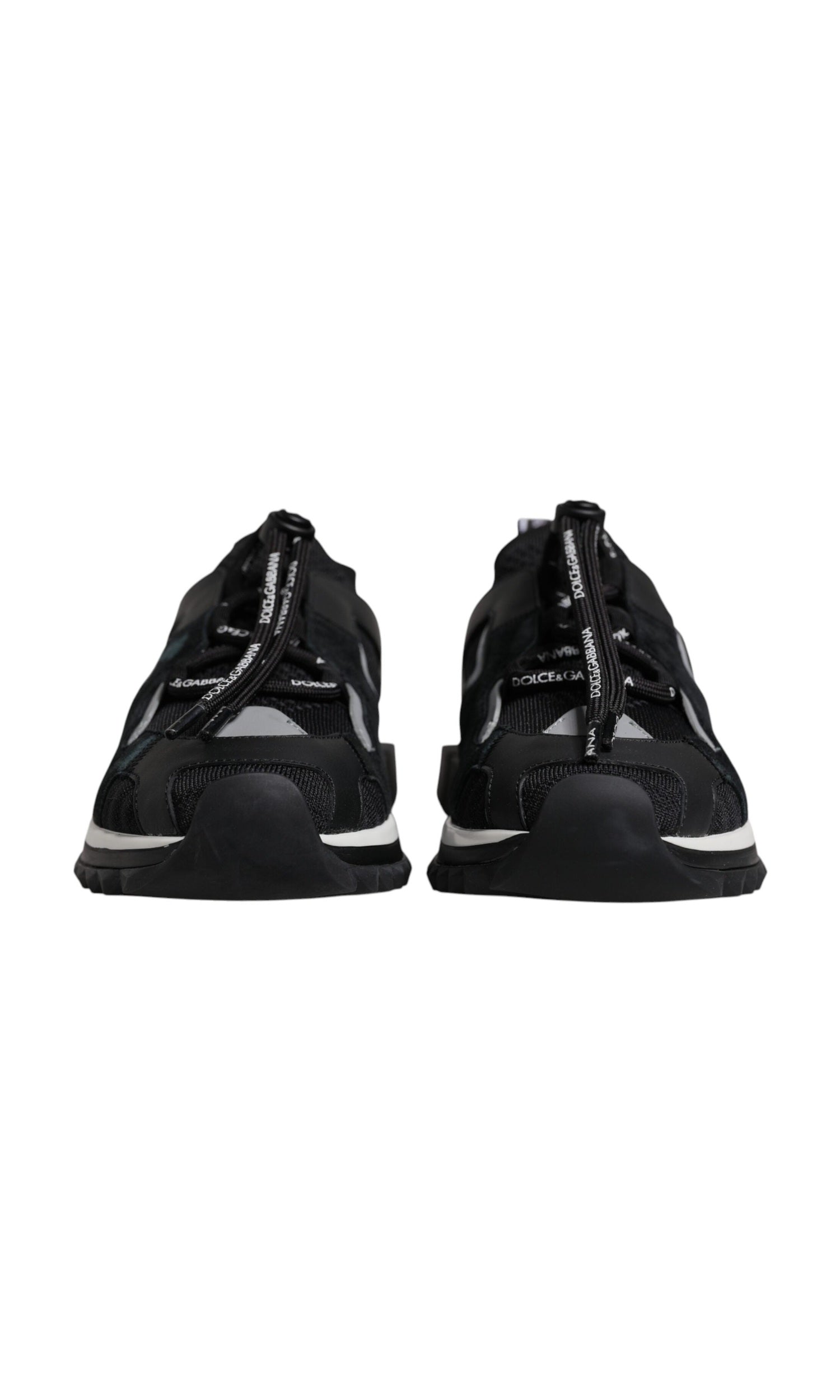 Dolce & Gabbana Black Mesh Sorrento Trekking Sneakers Shoes Glam Steals