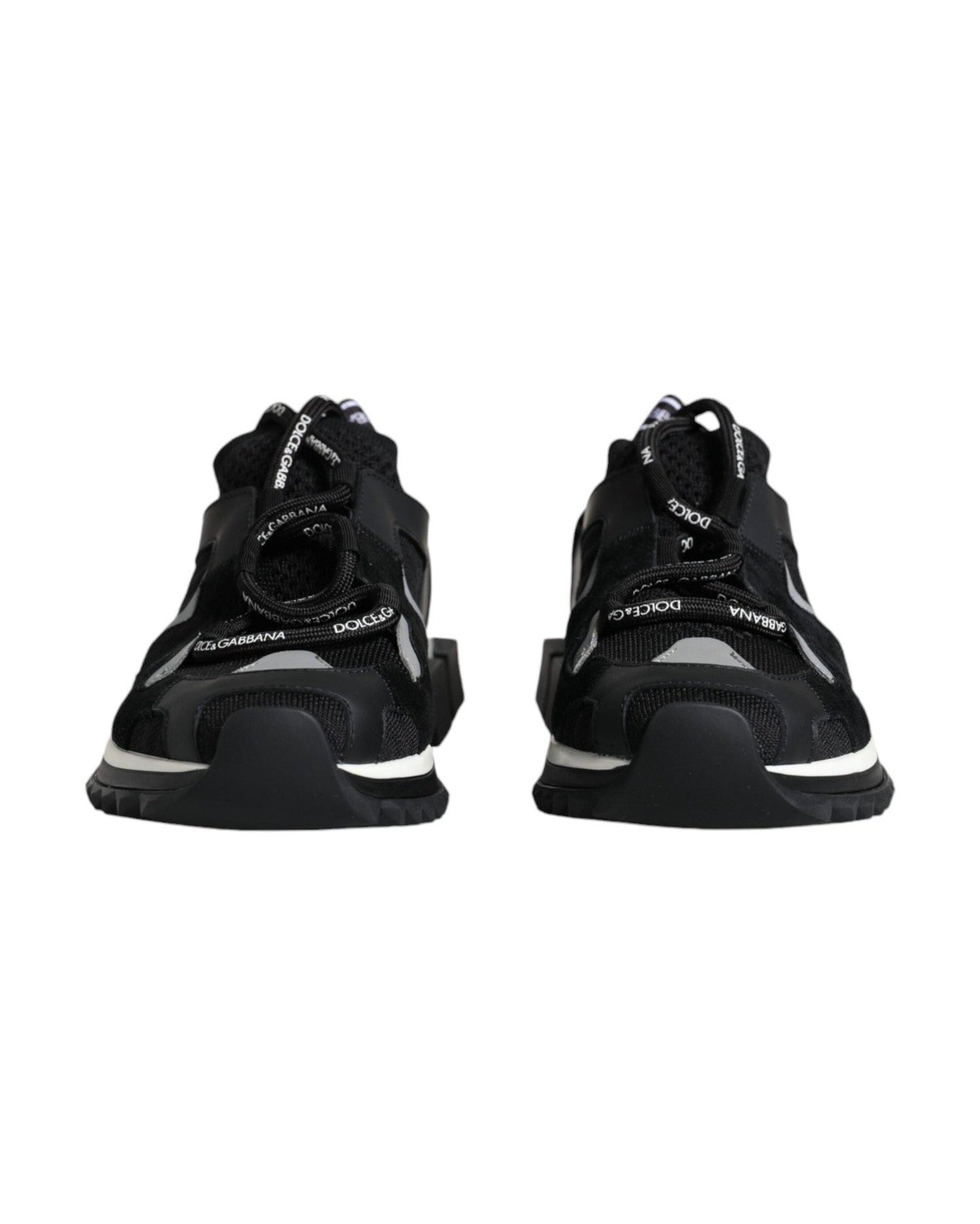 Dolce & Gabbana Black Mesh Sorrento Trekking Sneakers Shoes Glam Steals