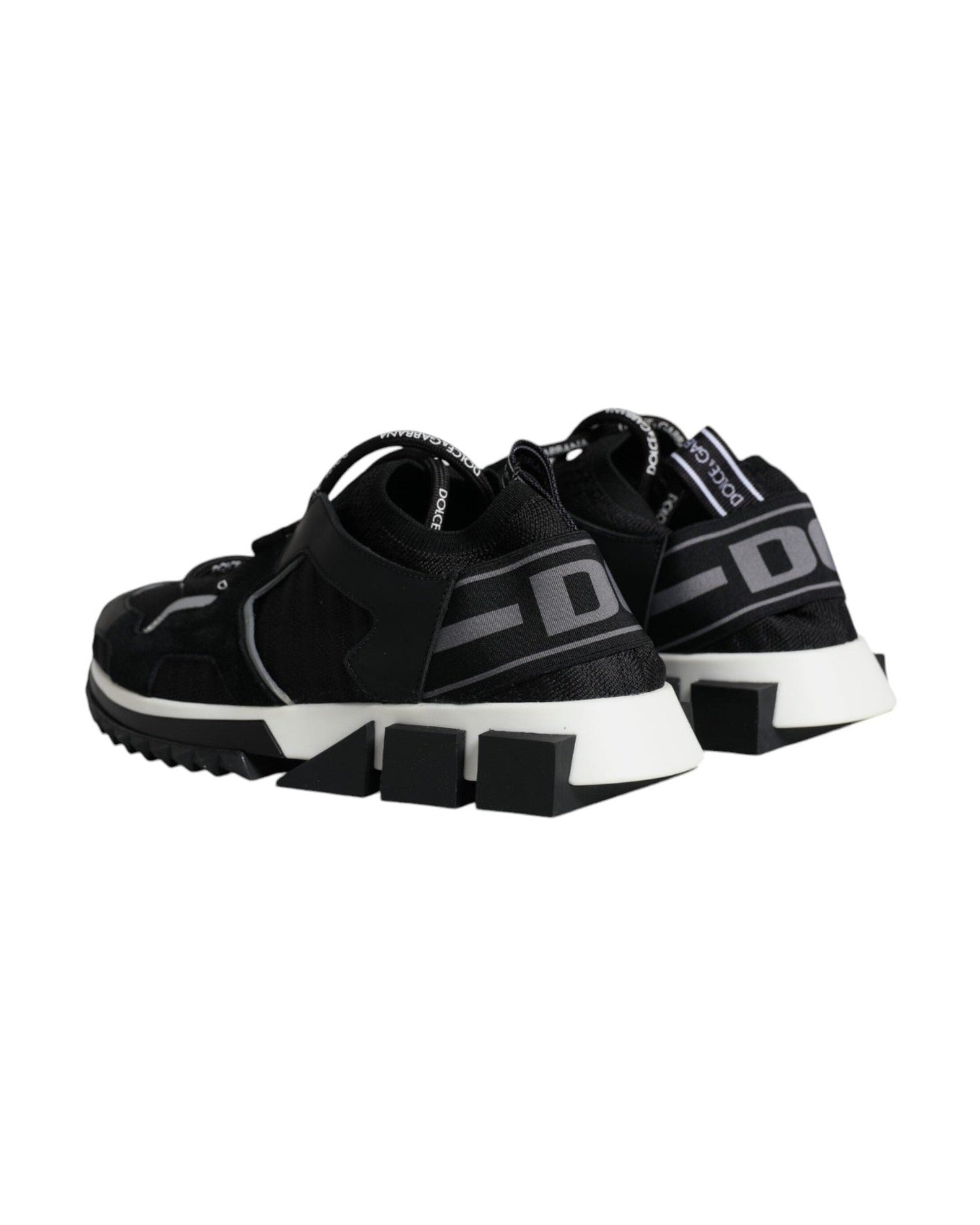 Dolce & Gabbana Black Mesh Sorrento Trekking Sneakers Shoes Glam Steals