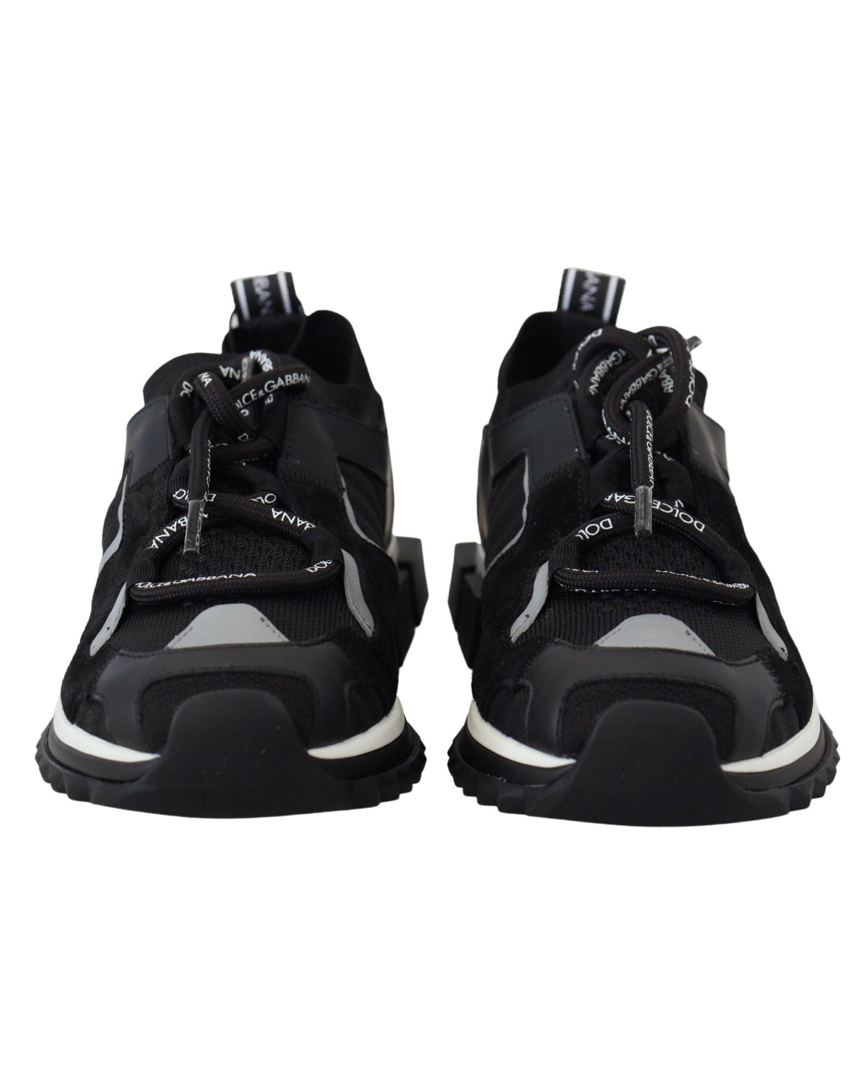 Dolce & Gabbana Black Mesh Sorrento Trekking Sneakers Sneakers
