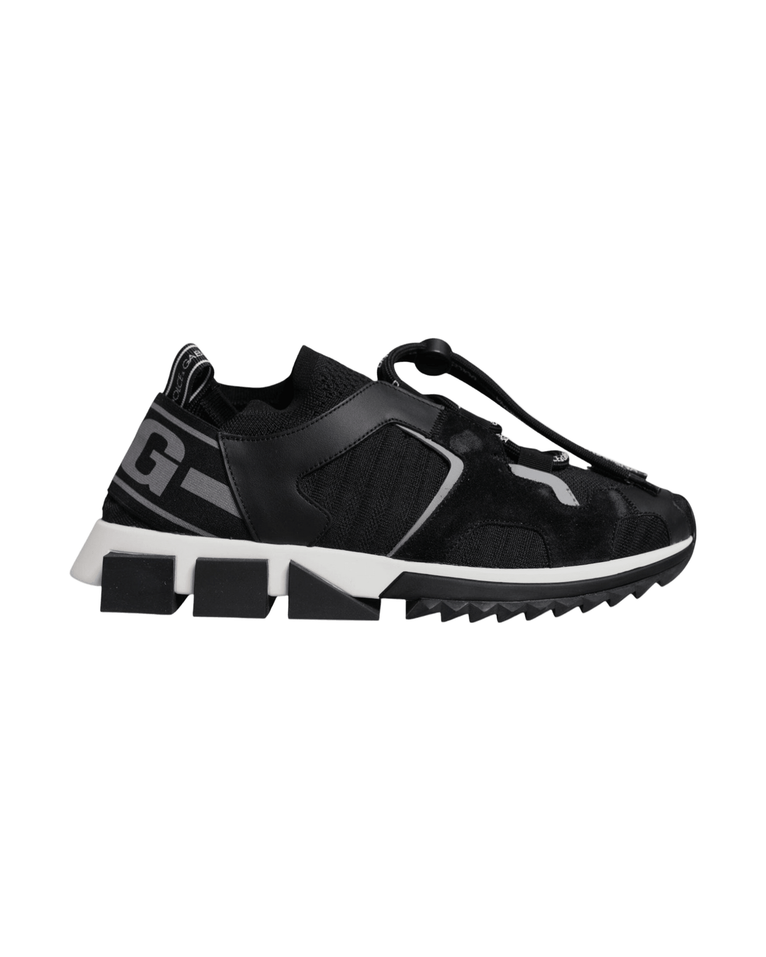 Dolce & Gabbana Black Mesh Sorrento Trekking Sneakers Shoes Glam Steals