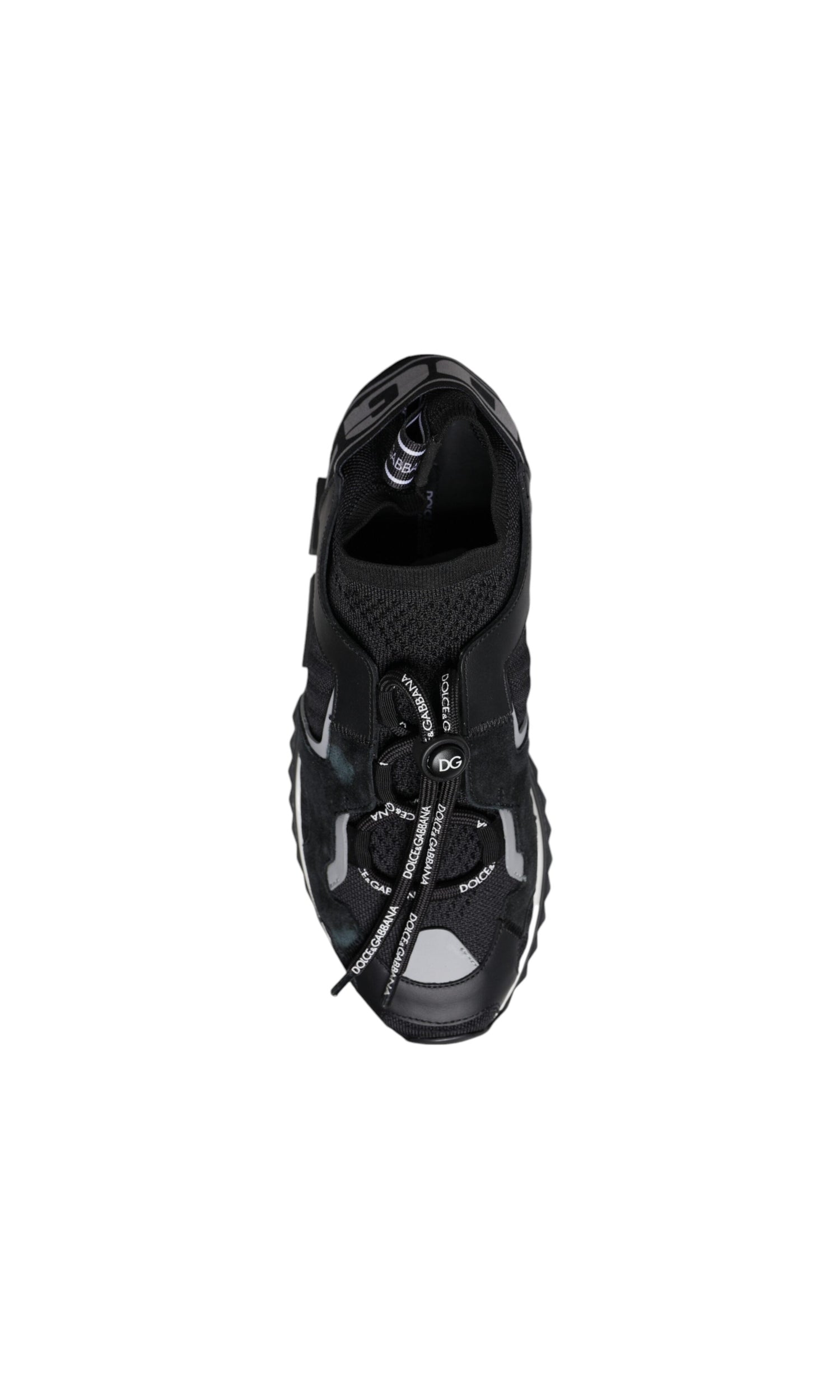 Dolce & Gabbana Black Mesh Sorrento Trekking Sneakers Shoes Glam Steals