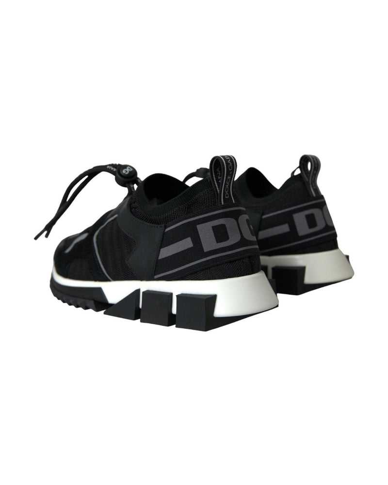 Dolce & Gabbana Black Mesh Sorrento Trekking Sneakers Shoes Glam Steals