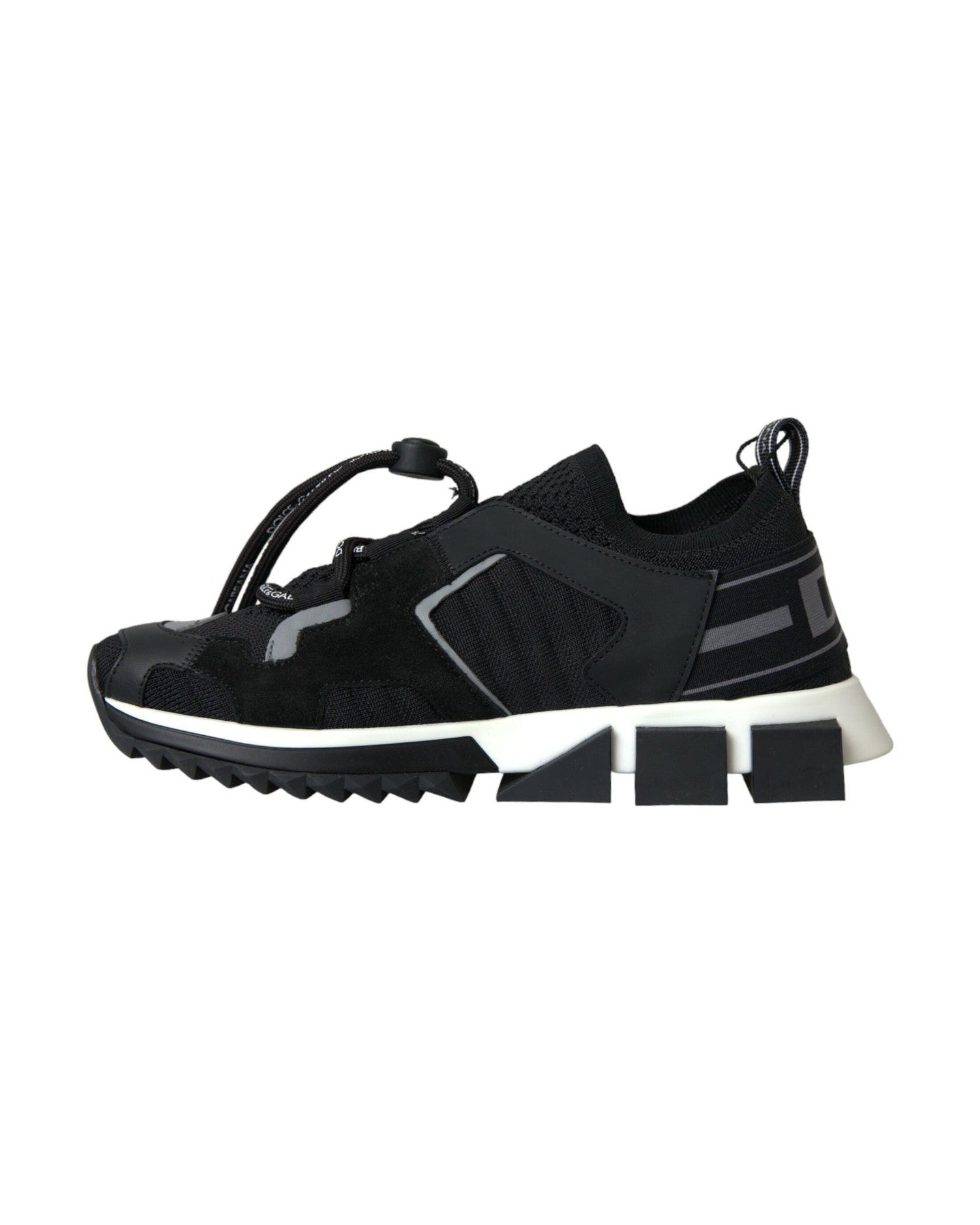 Dolce & Gabbana Black Mesh Sorrento Trekking Sneakers Shoes Glam Steals