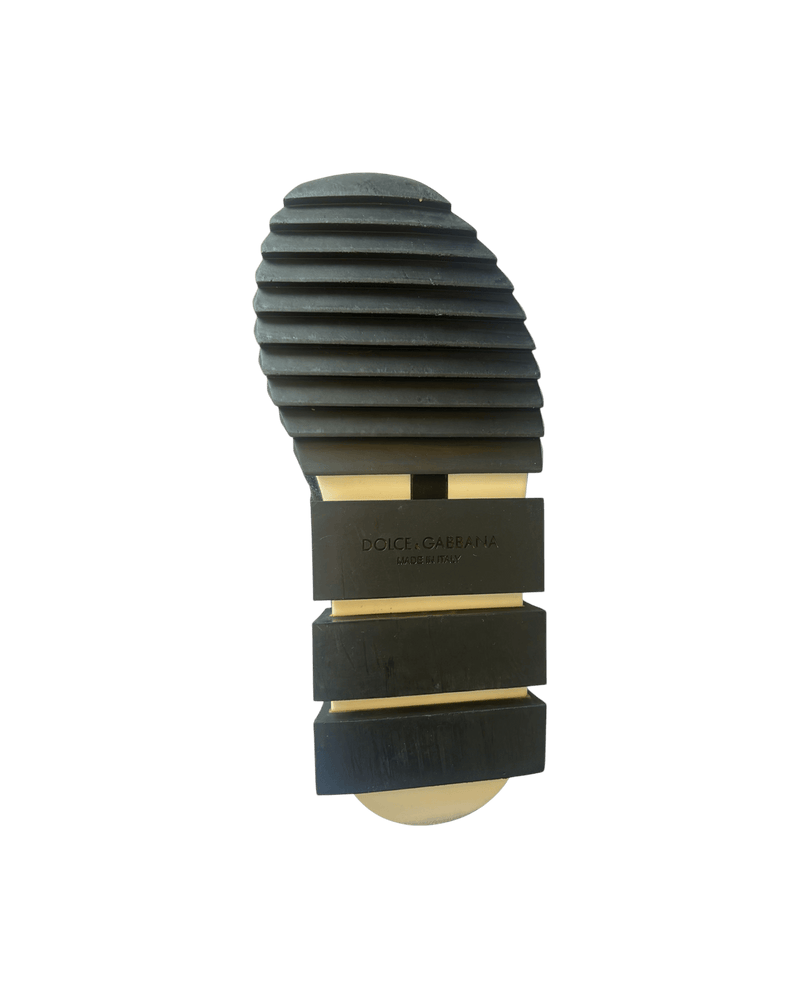 Dolce & Gabbana Black Mesh Sorrento Trekking Sneakers Shoes Glam Steals