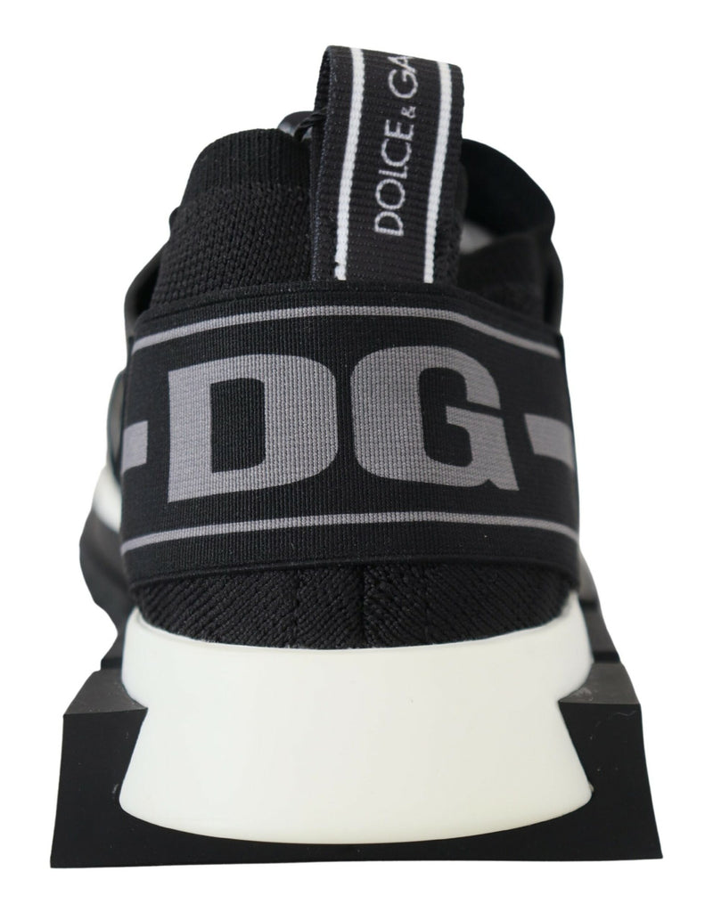 Dolce & Gabbana Black Mesh Sorrento Trekking Sneakers Glam Steals