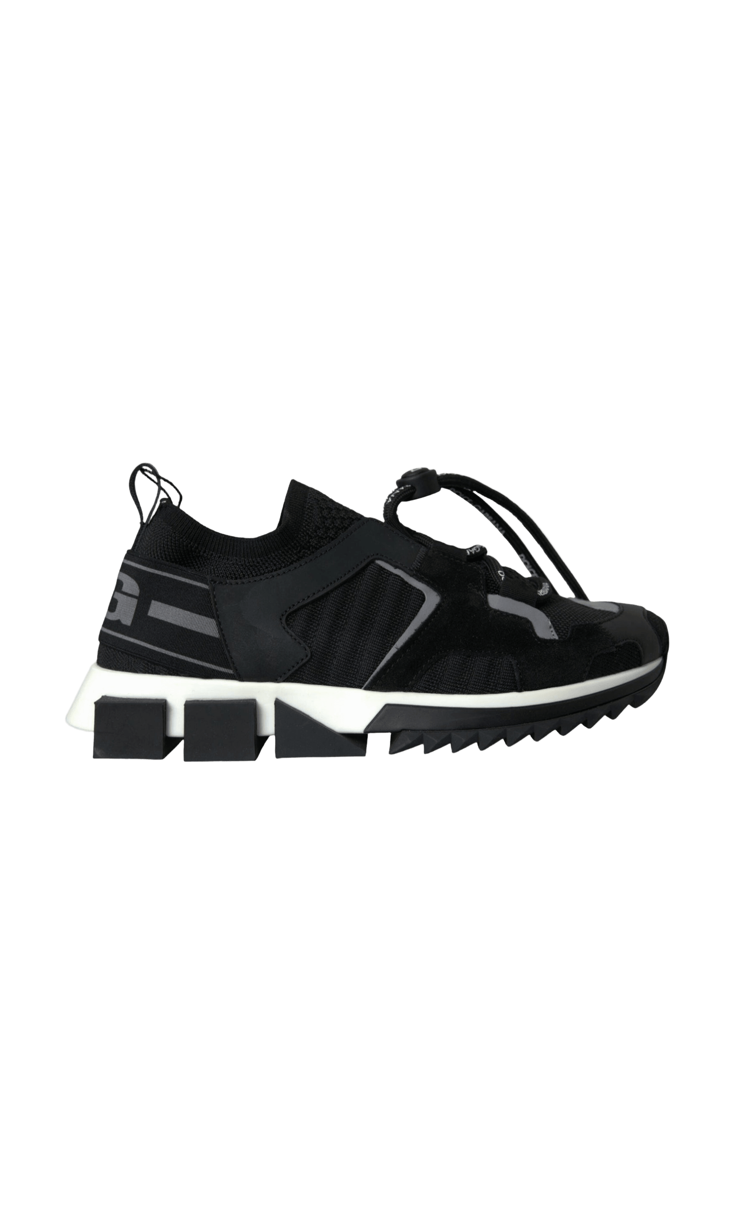 Dolce & Gabbana Black Mesh Sorrento Trekking Sneakers Shoes Glam Steals