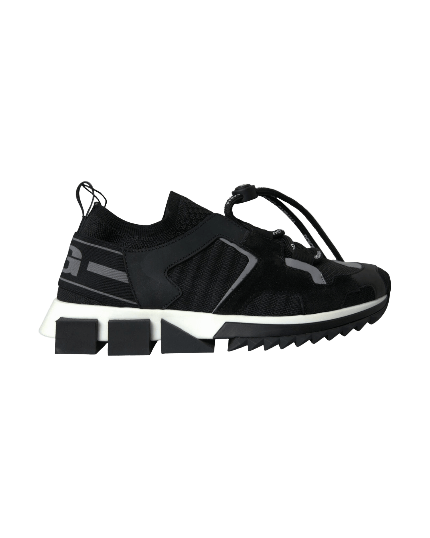 Dolce & Gabbana Black Mesh Sorrento Trekking Sneakers Shoes Glam Steals