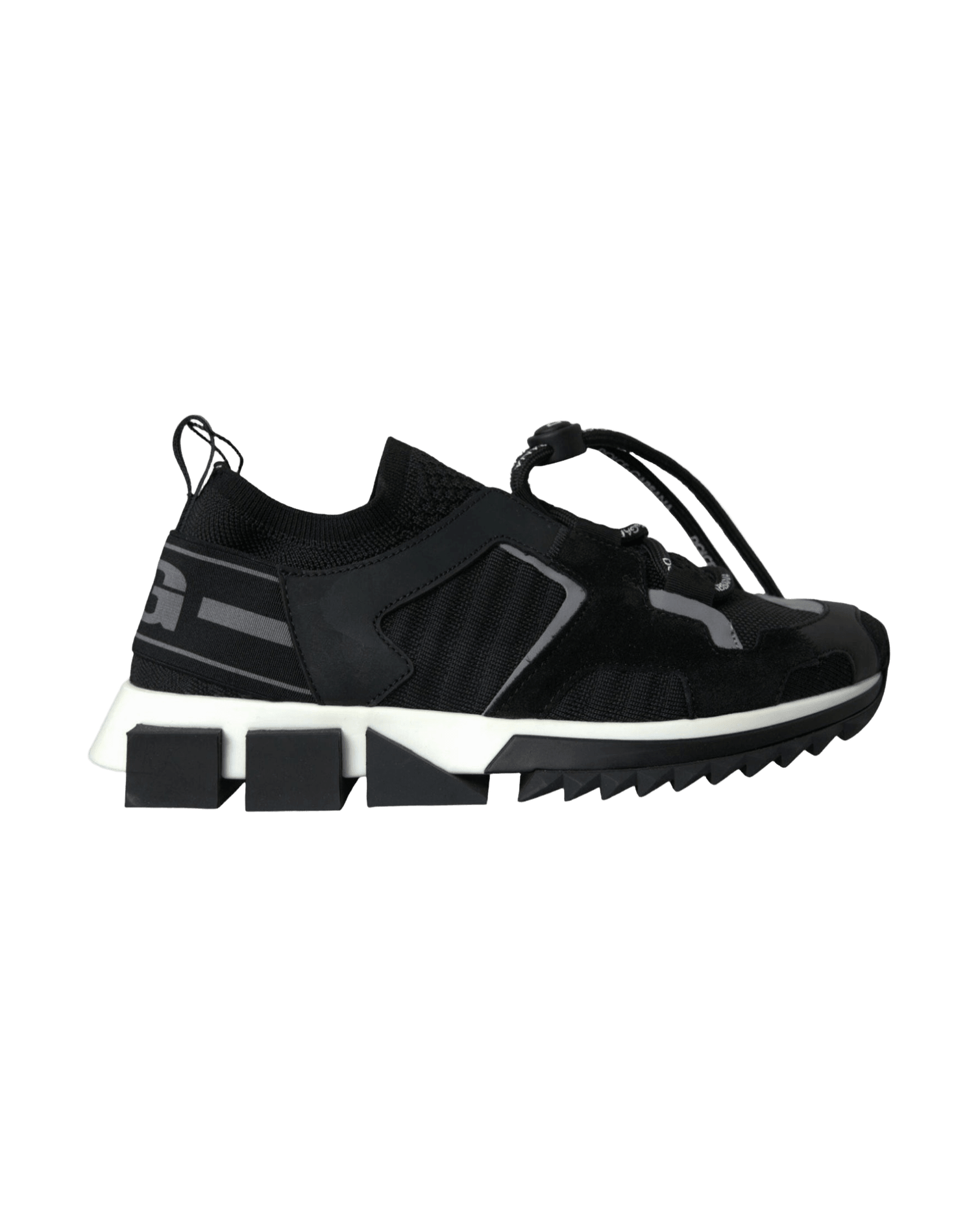Dolce & Gabbana Black Mesh Sorrento Trekking Sneakers Shoes Glam Steals
