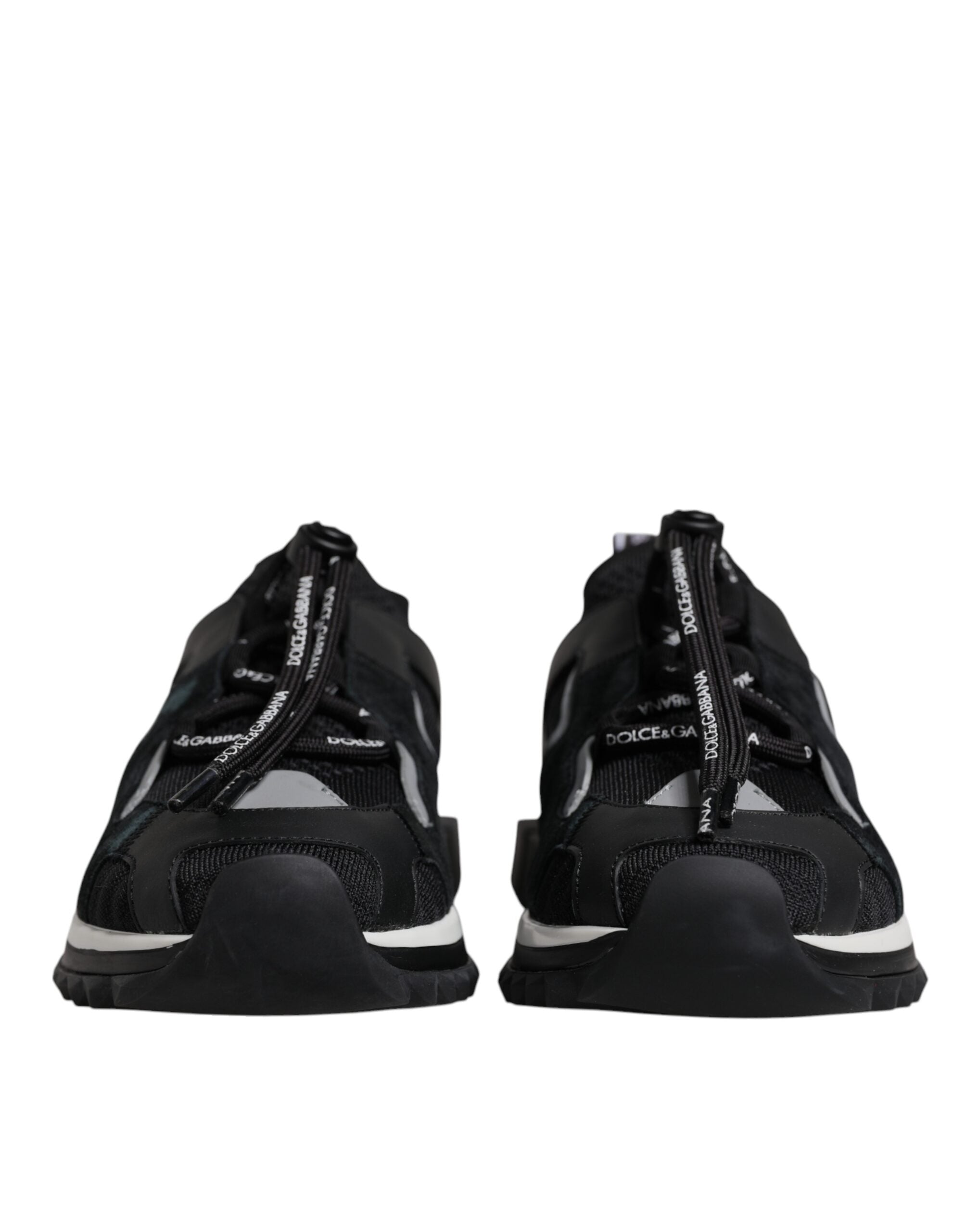 Dolce & Gabbana Black Mesh Sorrento Trekking Sneakers Shoes Glam Steals
