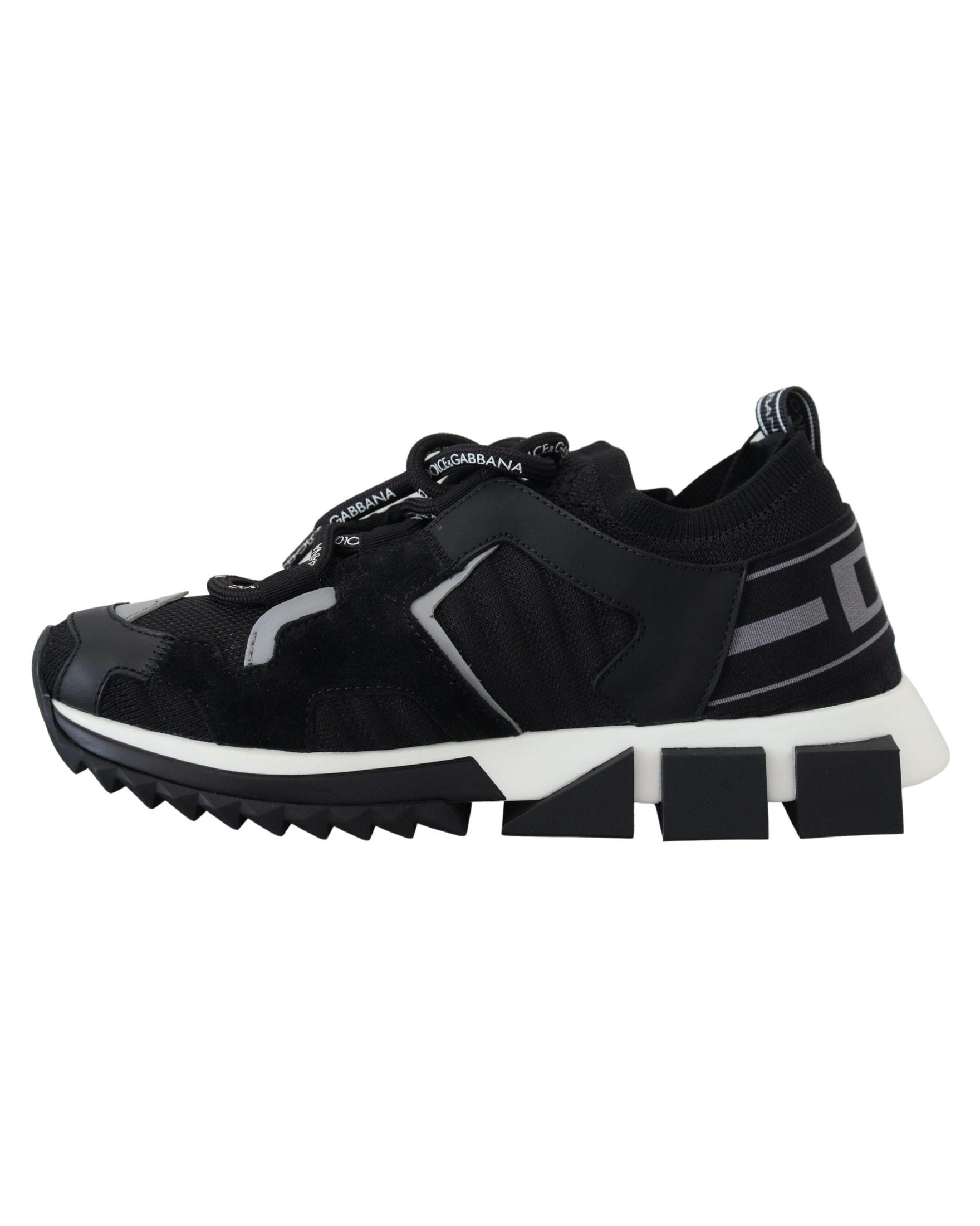 Dolce & Gabbana Black Mesh Sorrento Trekking Sneakers Sneakers