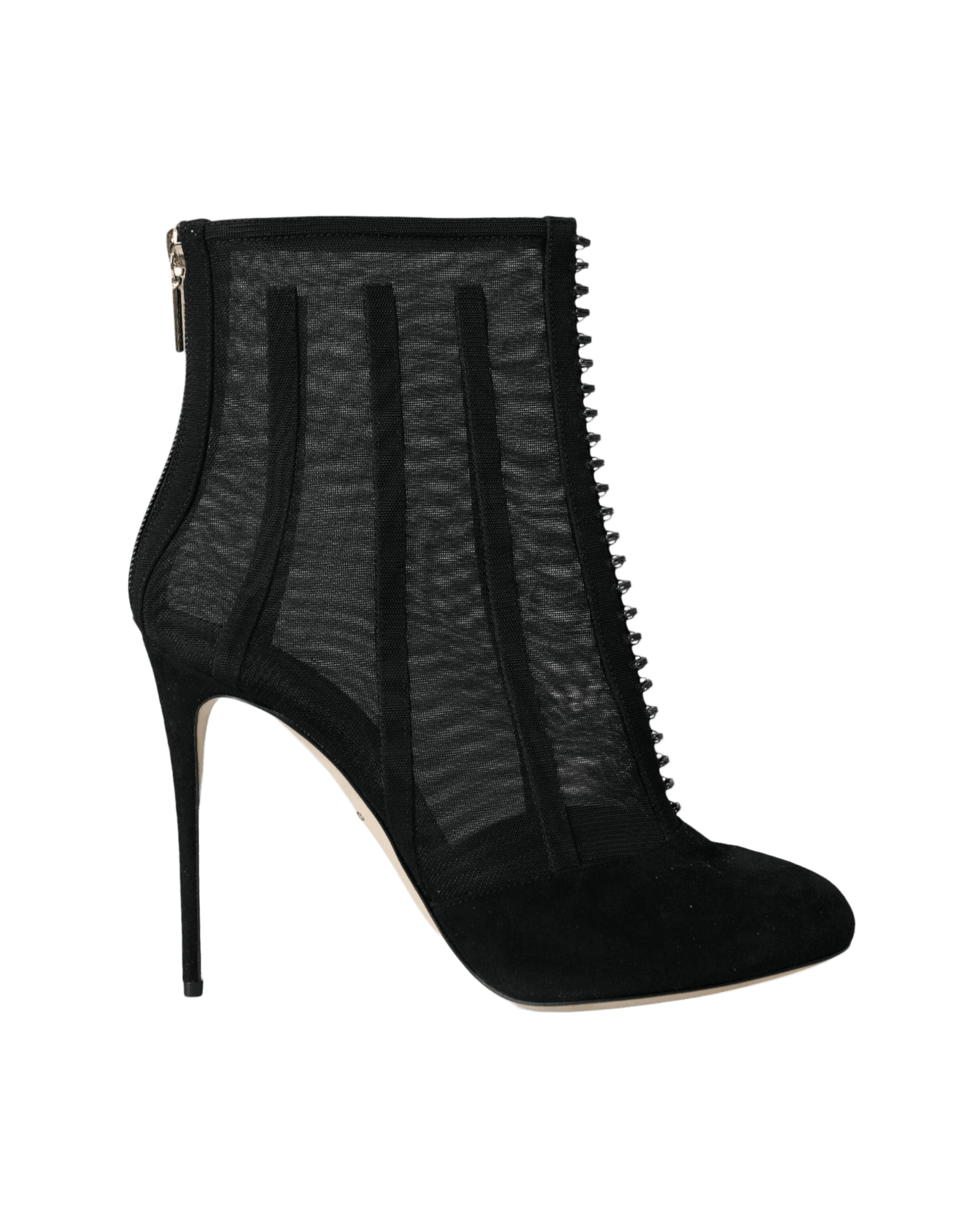 Dolce & Black Gabbana Mesh Stiletto Heels Ankle Boots Shoes Glam Steals