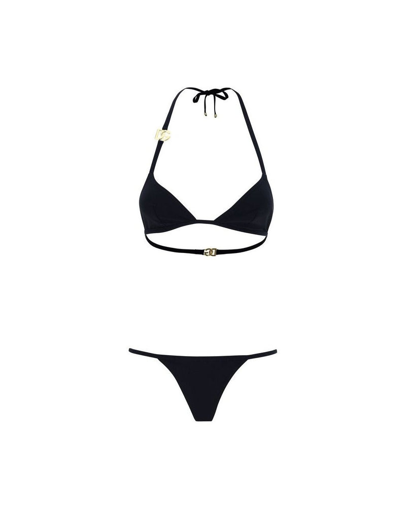 Dolce & Gabbana Black Nylon Bikini Glam Steals