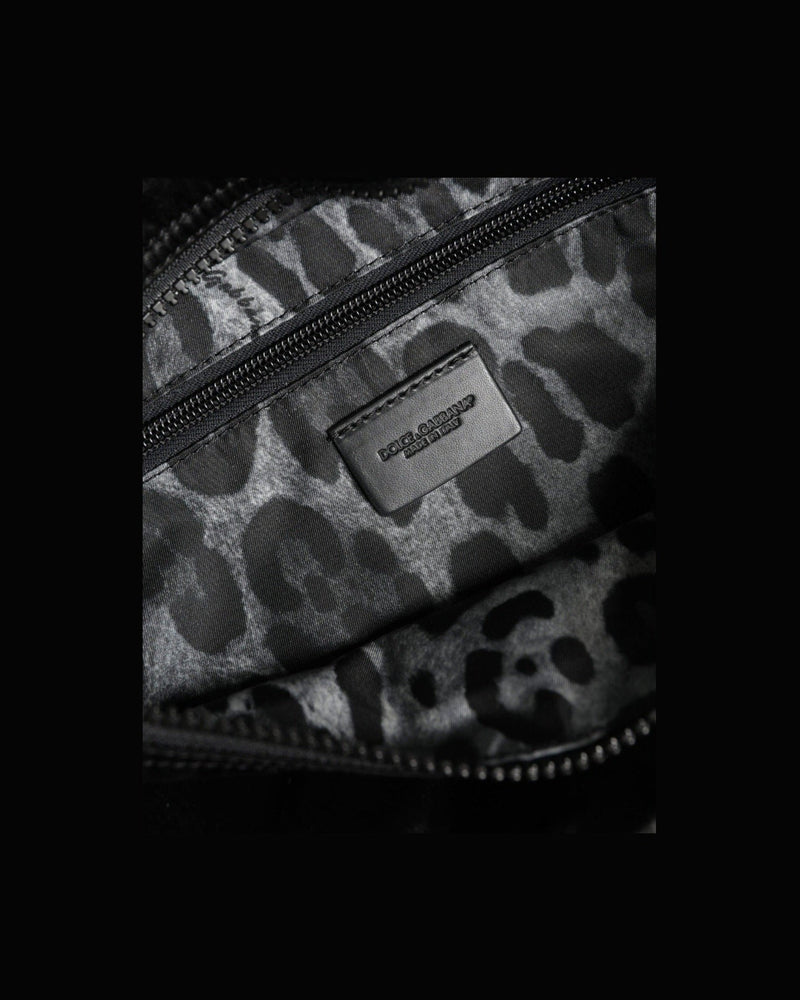 Dolce & Gabbana Nylon Fabric Belt Waist Fanny Pack Black Bag Glam Steals