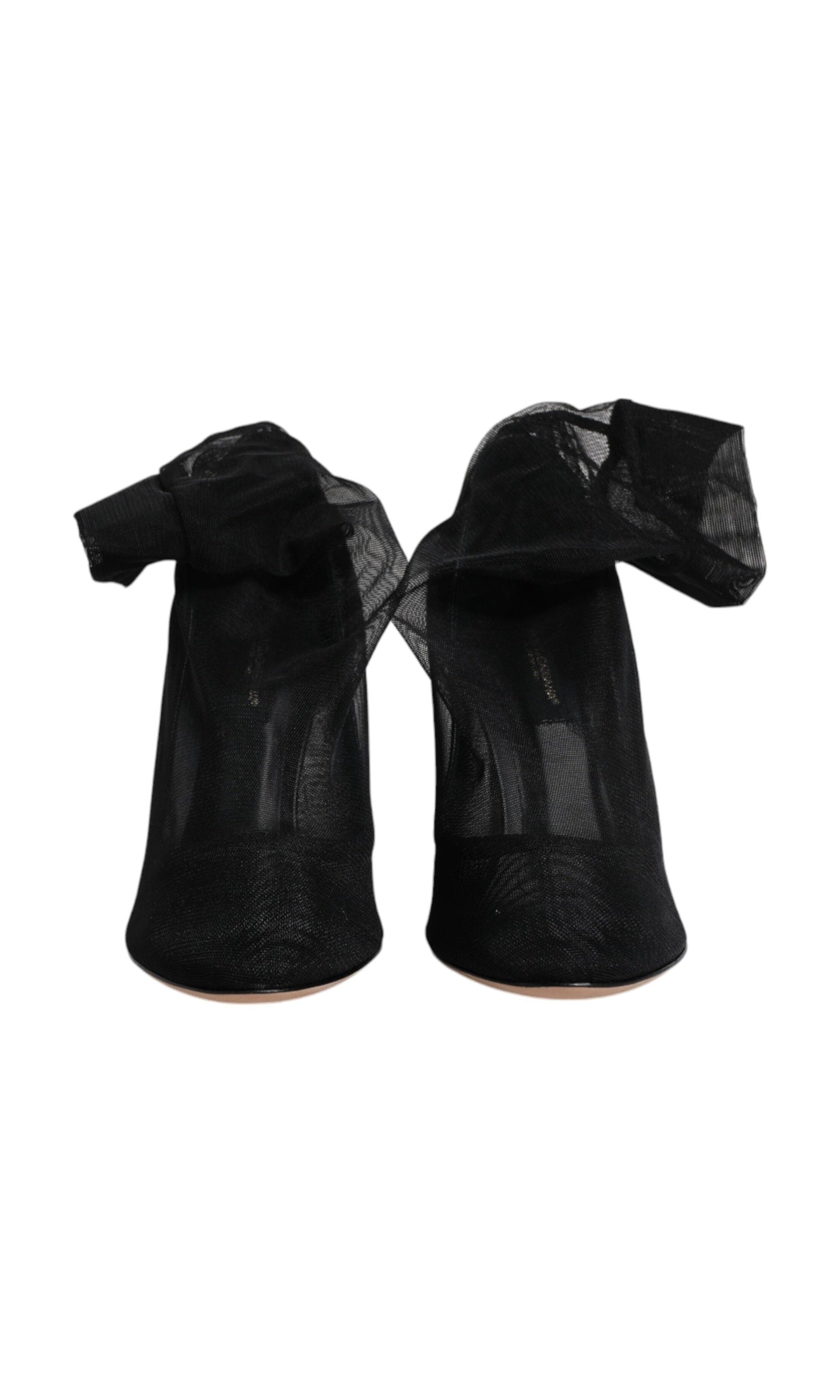 Dolce & Gabbana Black Nylon Mesh Sock Style Boots Shoes Glam Steals