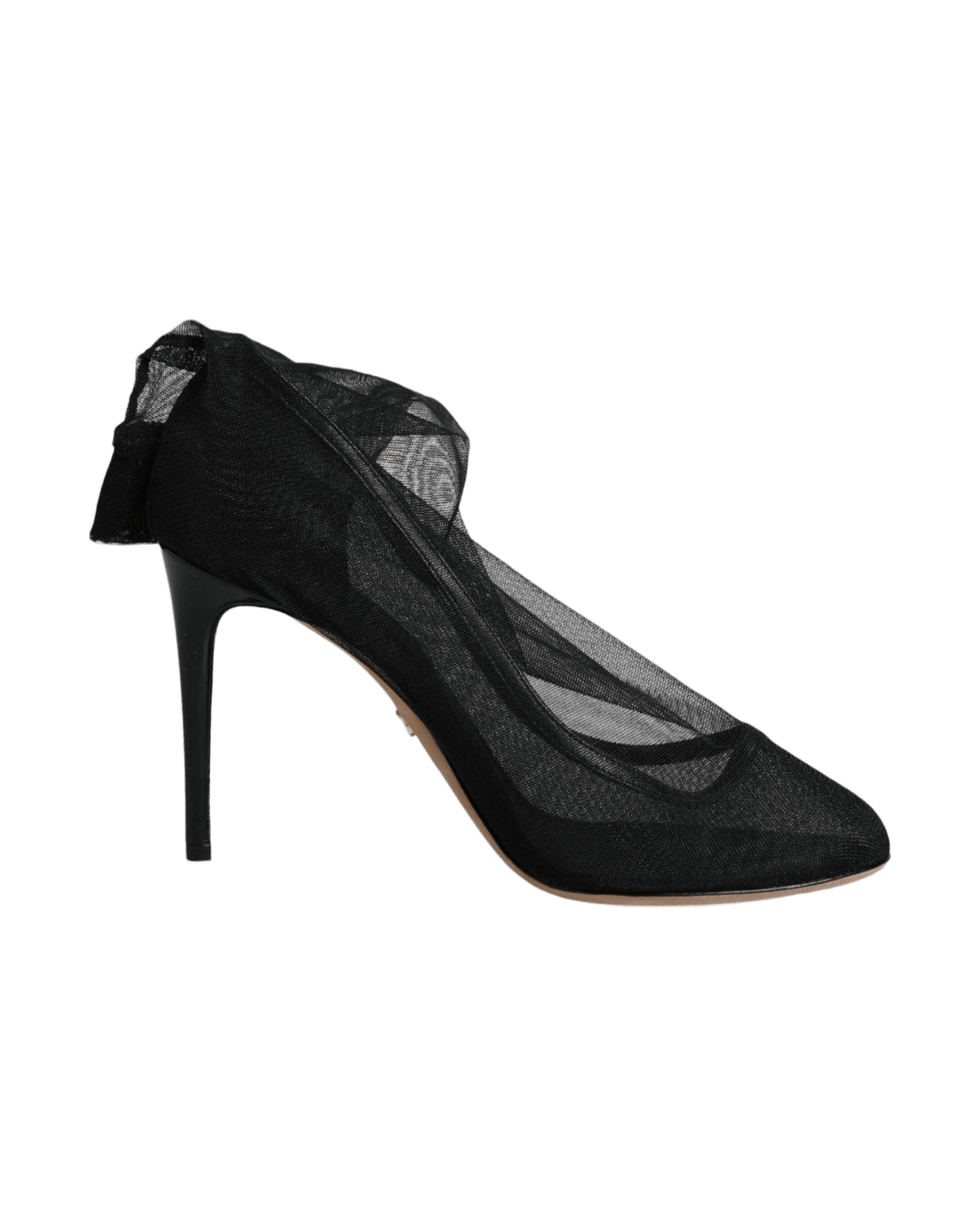 Dolce & Gabbana Black Nylon Stretch Mesh Sock Boots Shoes Glam Steals