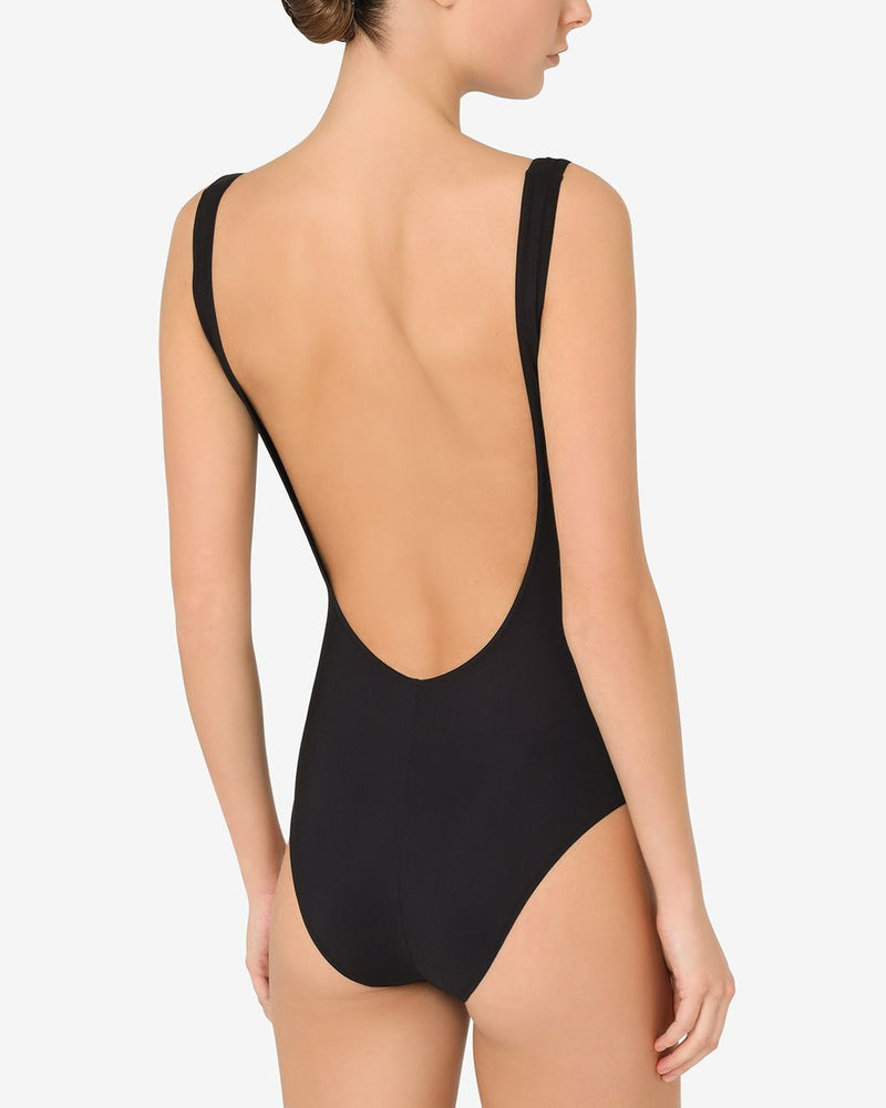 Dolce & Gabbana Black One Piece Swimsuit Beachwear & underwear