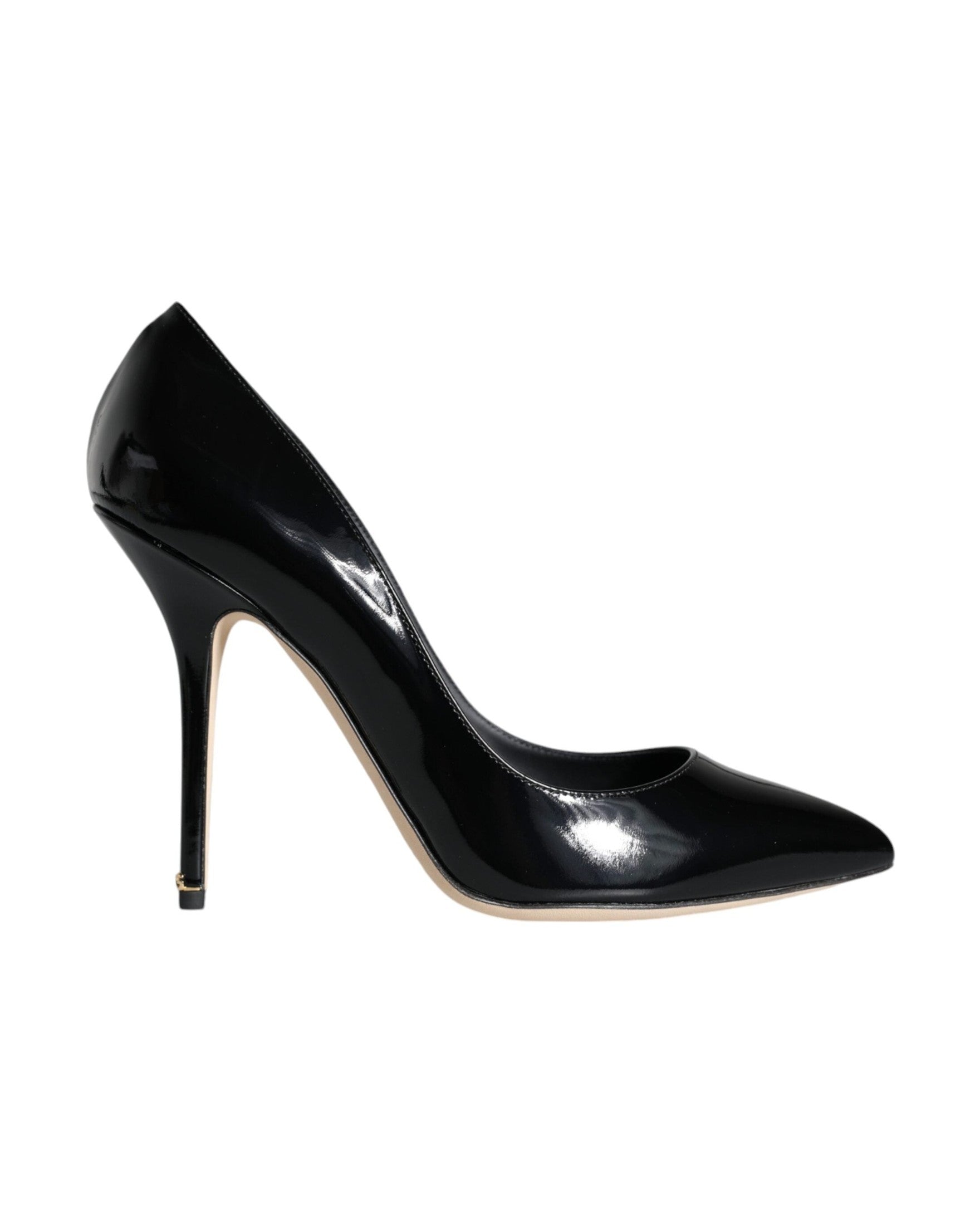 Dolce & Gabbana Black Patent Leather Bellucci Pumps Heels Shoes Glam Steals