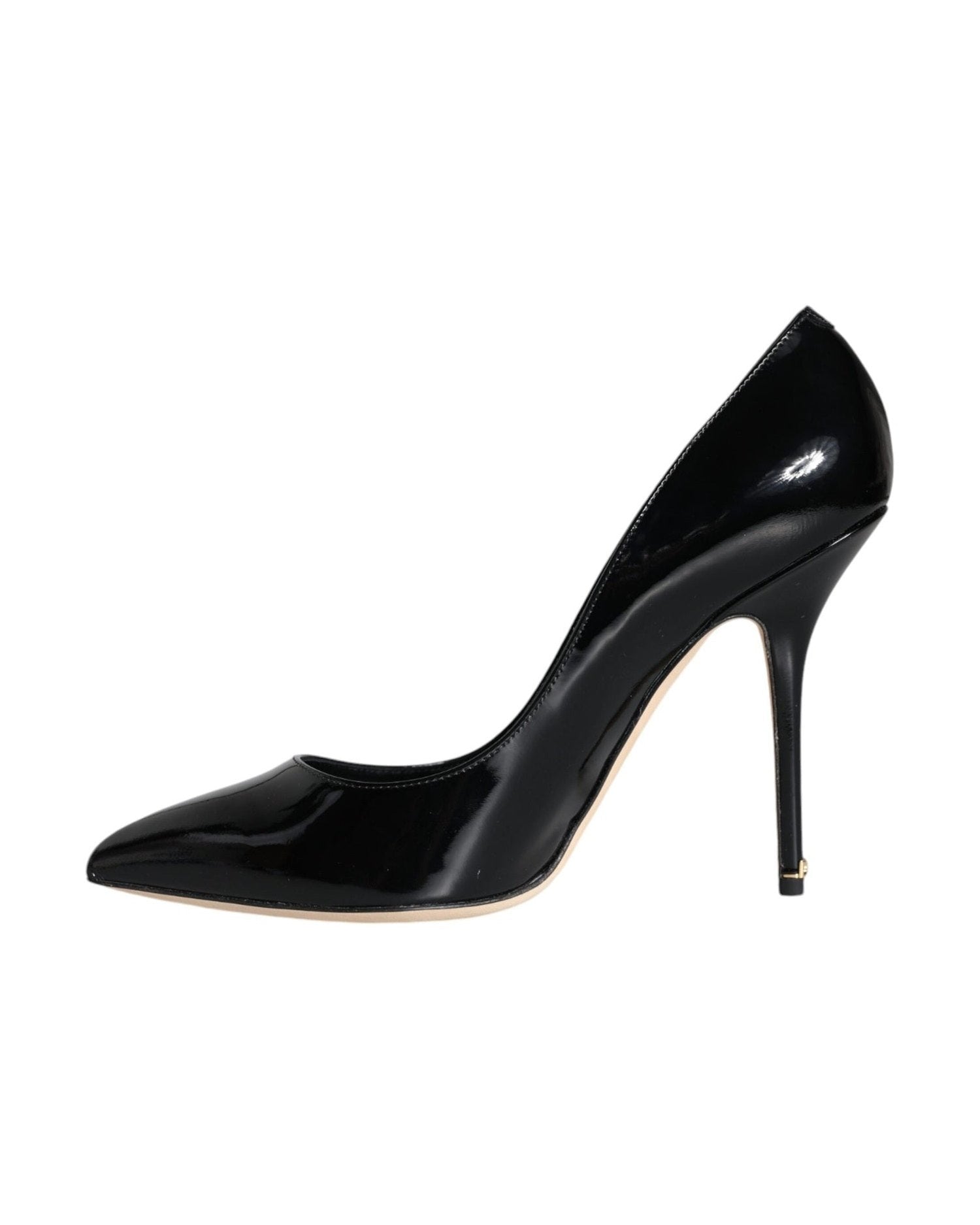 Dolce & Gabbana Black Patent Leather Bellucci Pumps Heels Shoes Glam Steals
