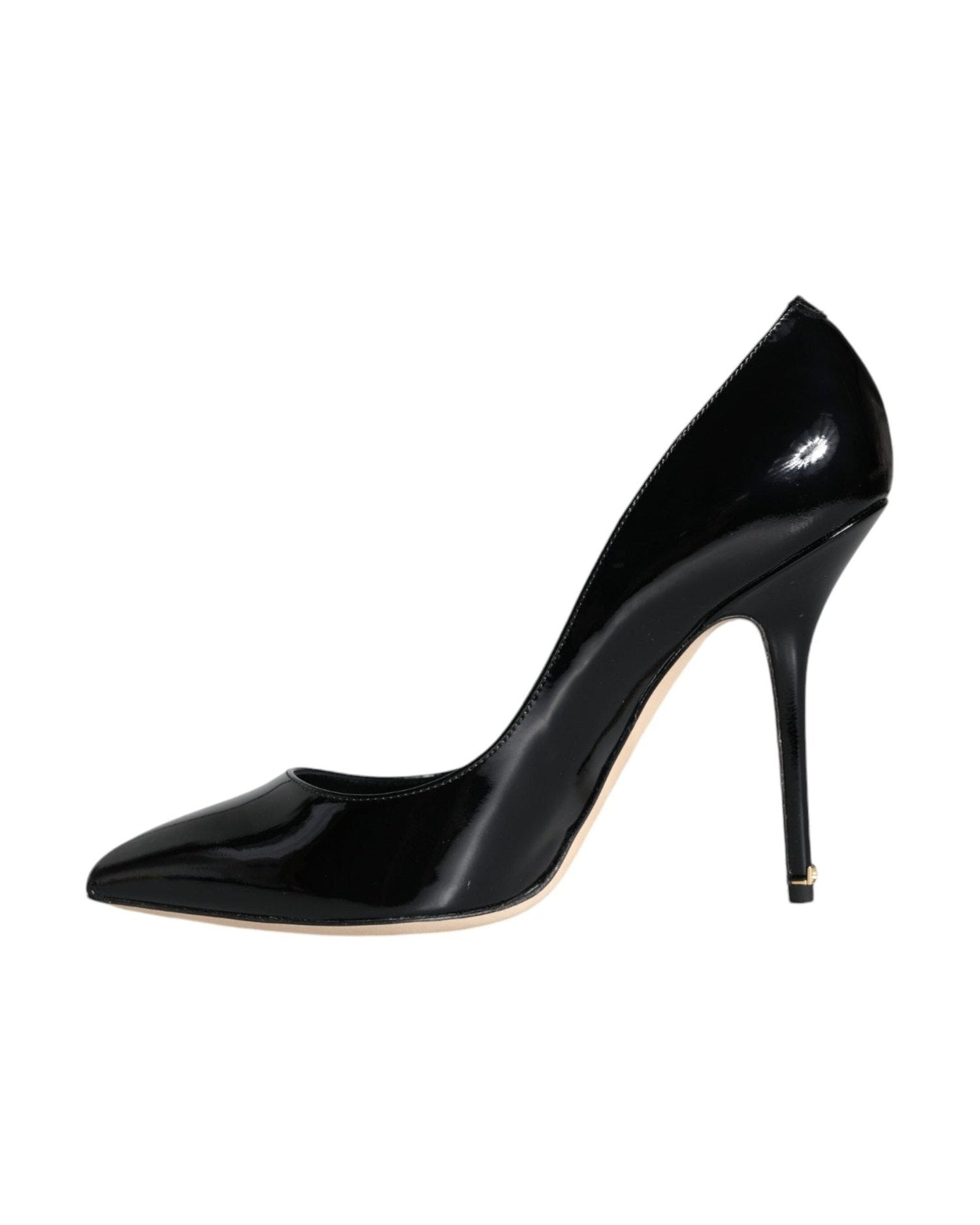 Dolce & Gabbana Black Patent Leather Bellucci Pumps Heels Shoes Glam Steals