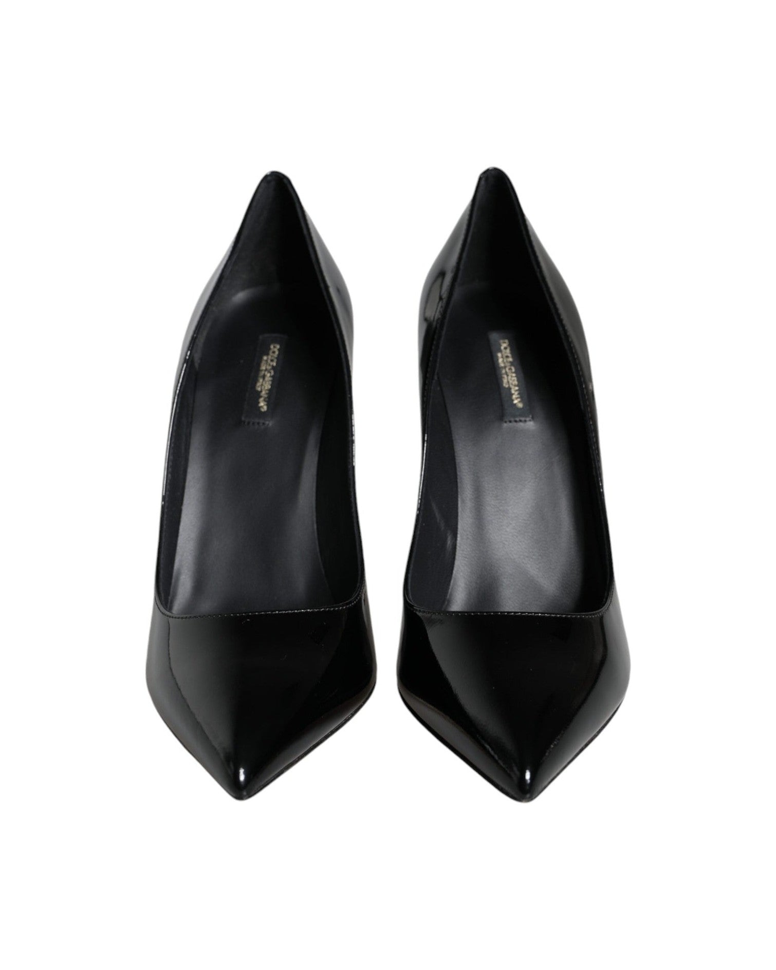 Dolce & Gabbana Black Patent Leather Bellucci Pumps Heels Shoes Glam Steals
