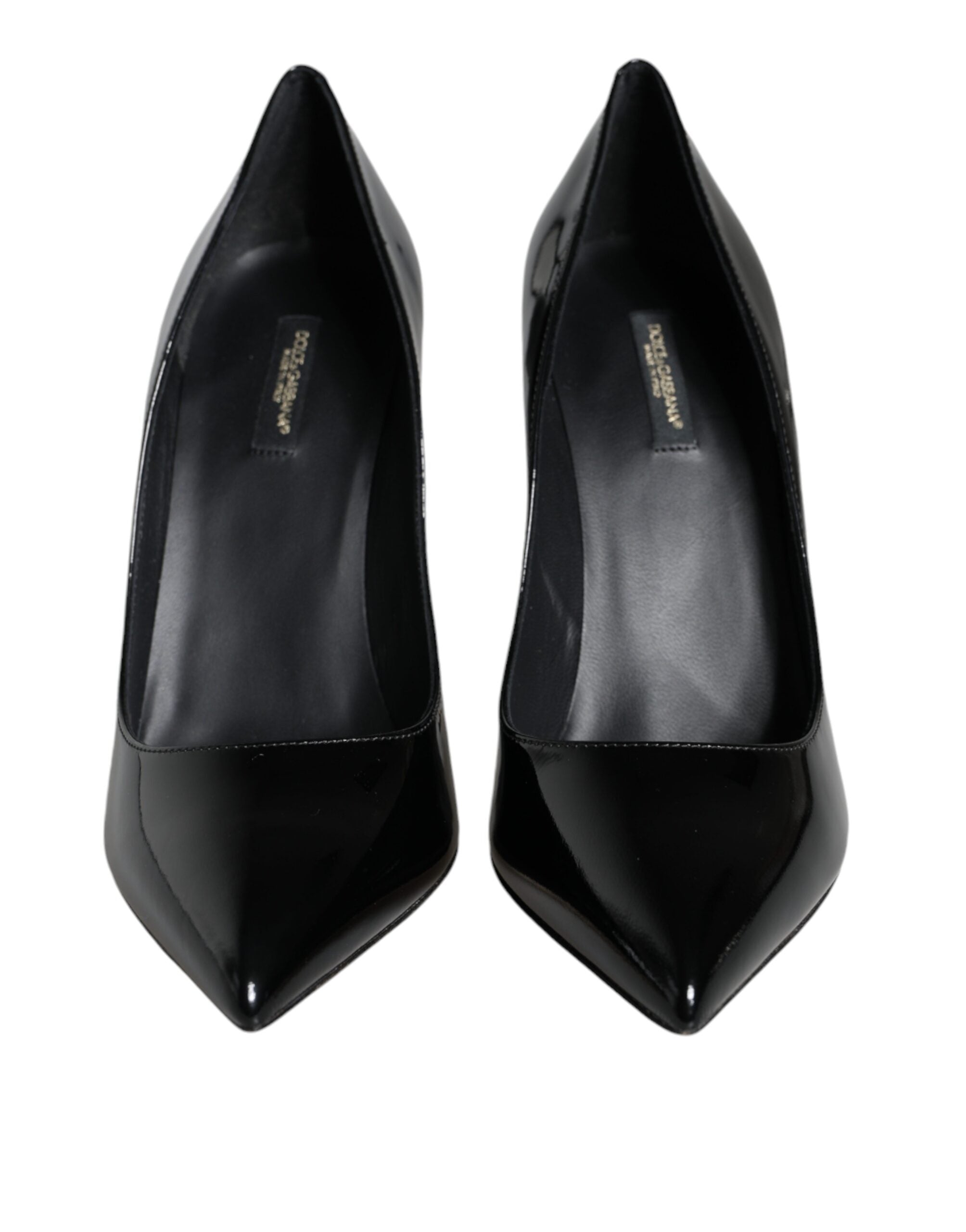 Dolce & Gabbana Black Patent Leather Bellucci Pumps Heels Shoes Glam Steals