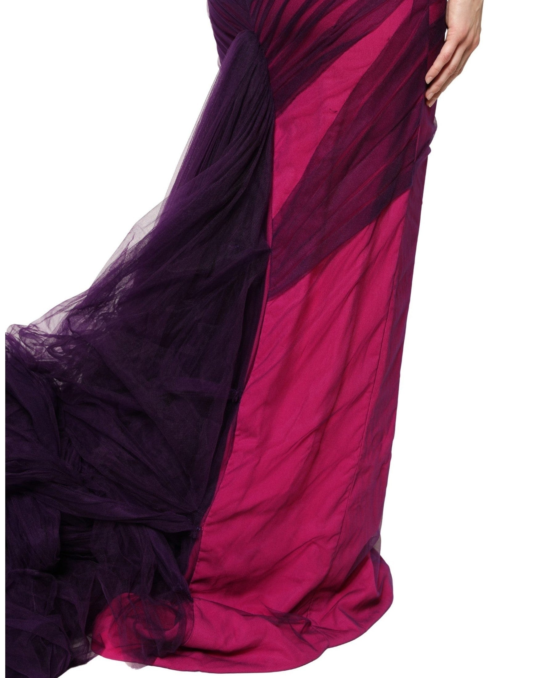 Dolce & Gabbana Black Pink Strapless Sheath Mermaid Dress Glam Steals