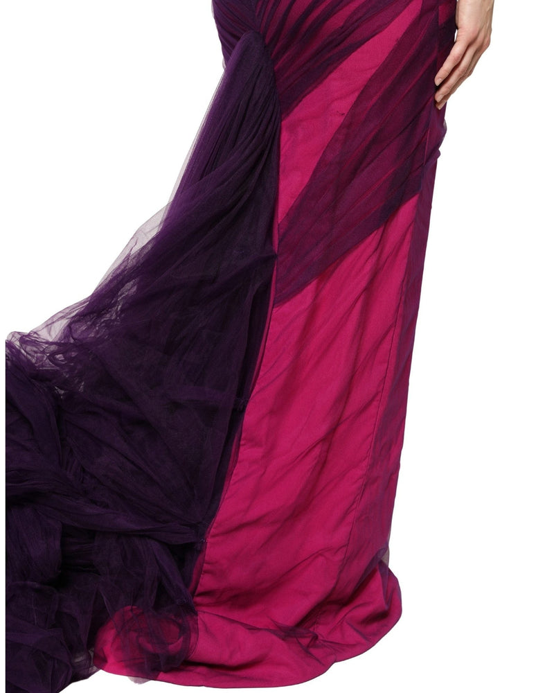 Dolce & Gabbana Black Pink Strapless Sheath Mermaid Dress Glam Steals