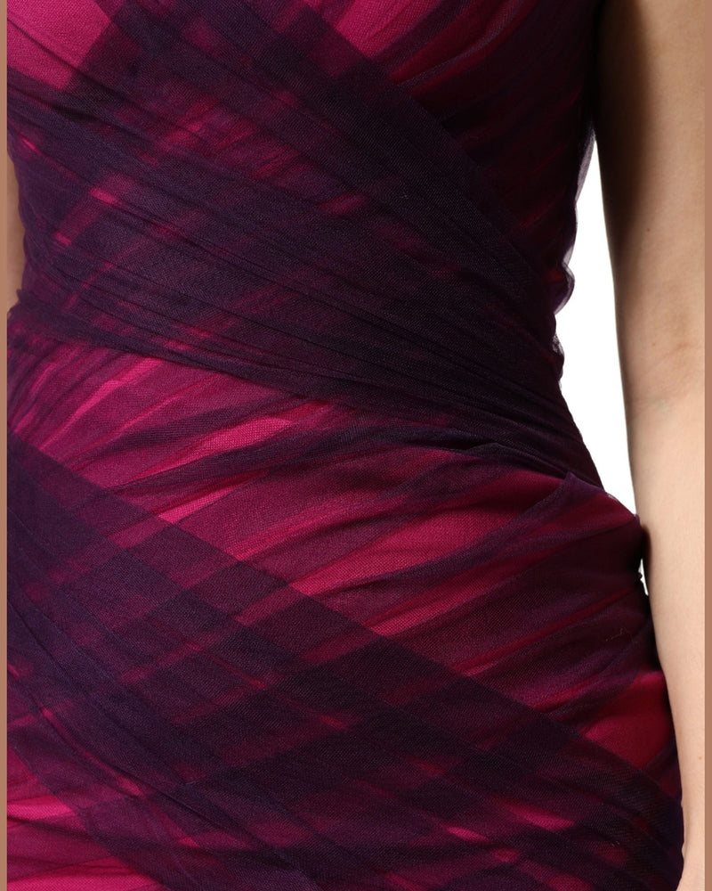 Dolce & Gabbana Black Pink Strapless Sheath Mermaid Dress Glam Steals