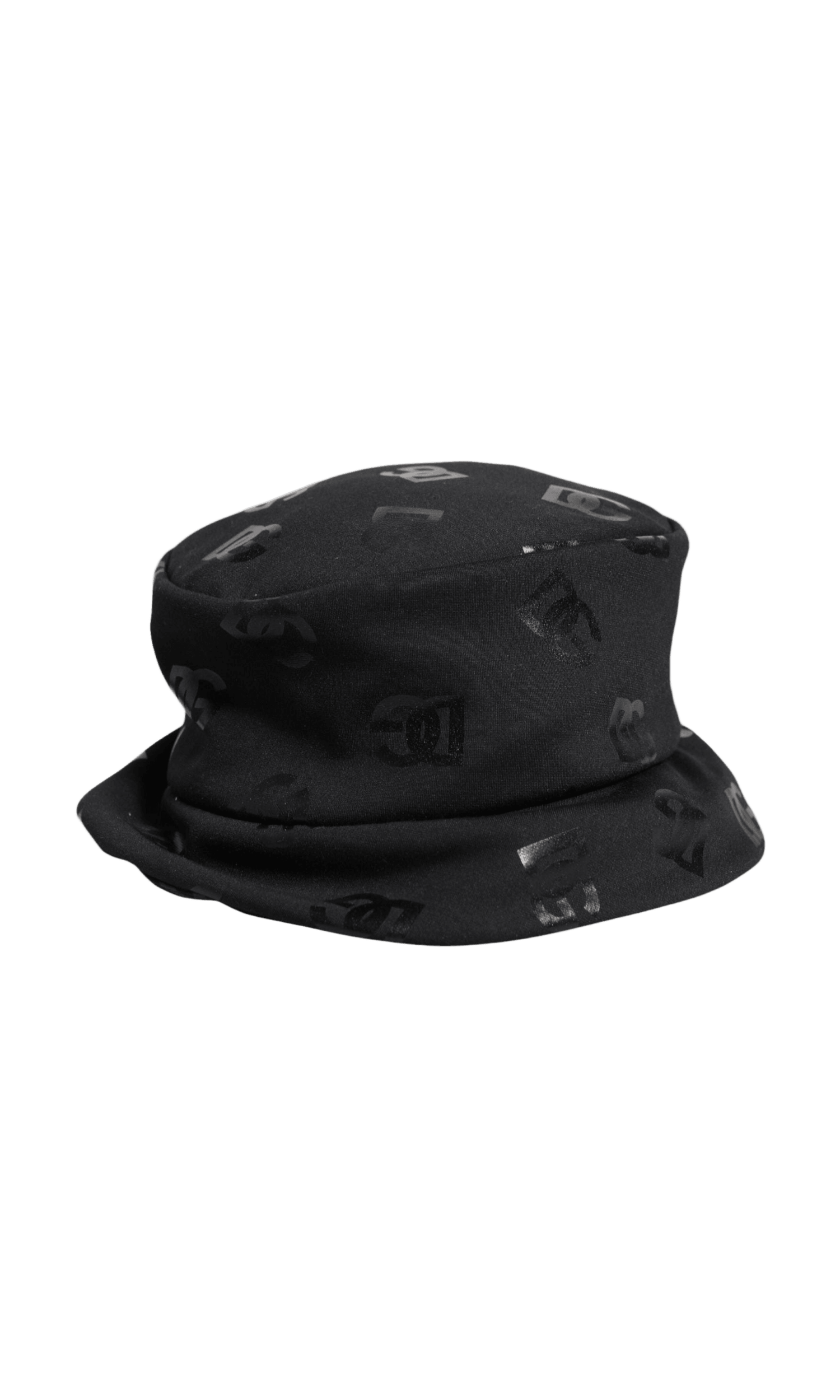 Dolce & Gabbana Black Polyester Dg Monogram Jacquard Bucket Hat Glam Steals