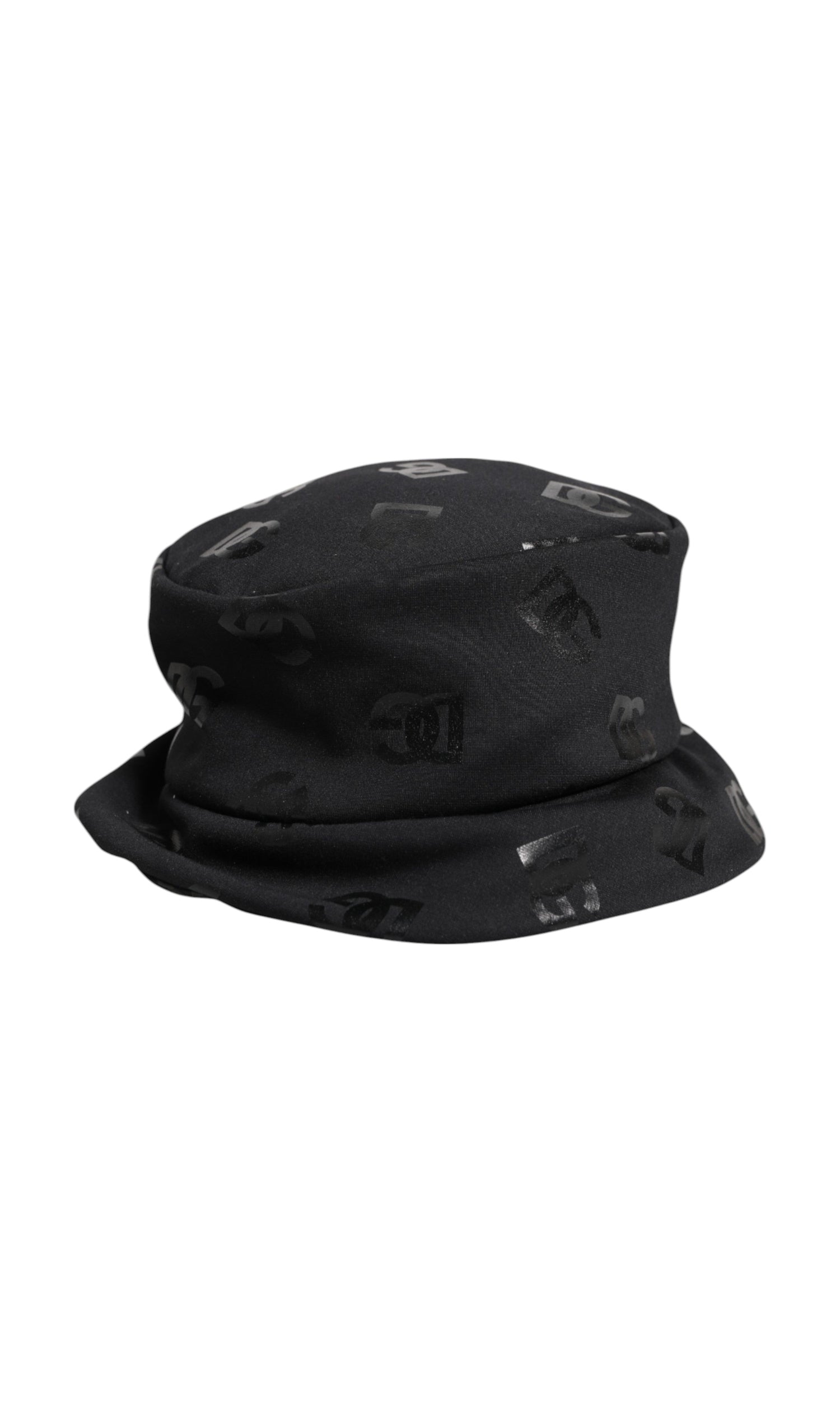 Dolce & Gabbana Black Polyester Dg Monogram Jacquard Bucket Hat Glam Steals
