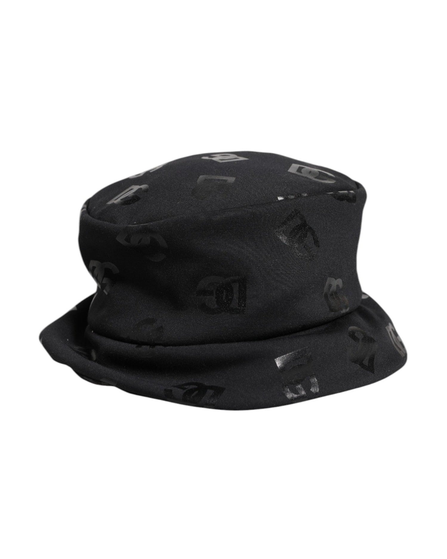 Dolce & Gabbana Black Polyester Dg Monogram Jacquard Bucket Hat Glam Steals