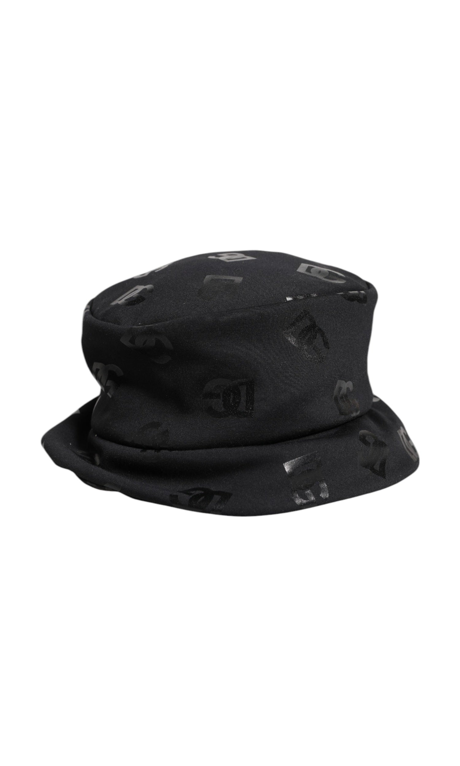 Dolce & Gabbana Black Polyester Dg Monogram Jacquard Bucket Hat Glam Steals
