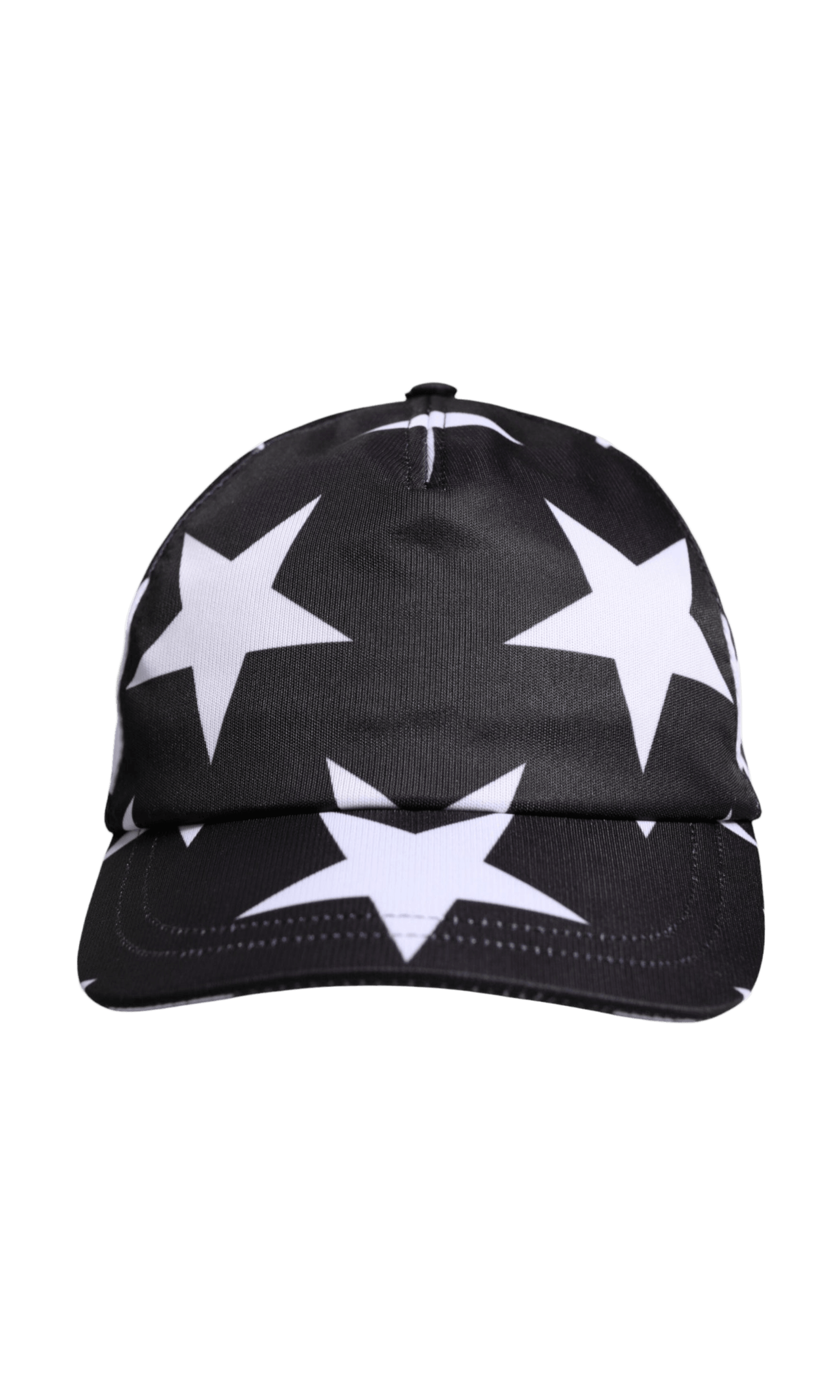 Dolce & Gabbana Black Polyester Star Print Baseball Cap Glam Steals