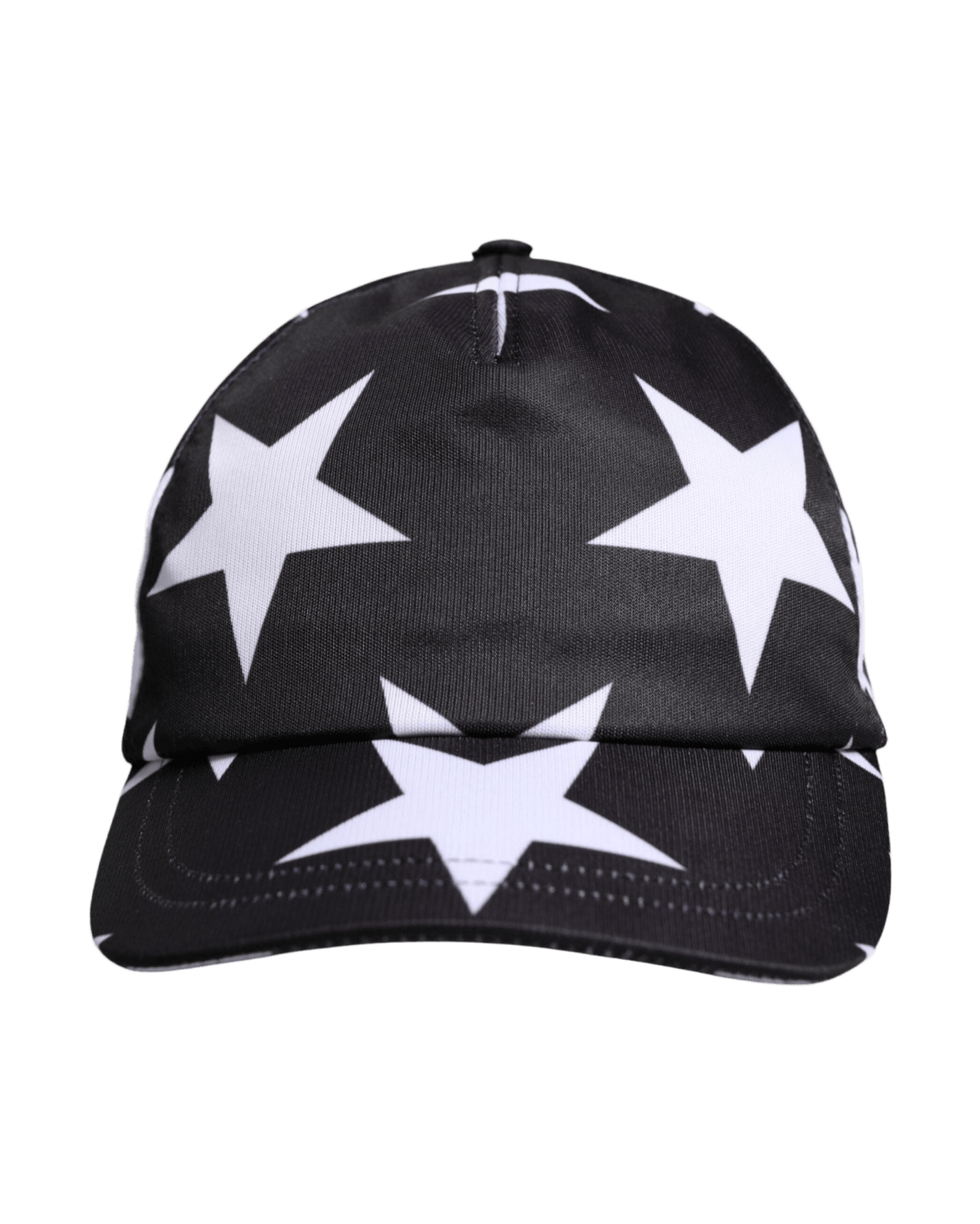 Dolce & Gabbana Black Polyester Star Print Baseball Cap Glam Steals