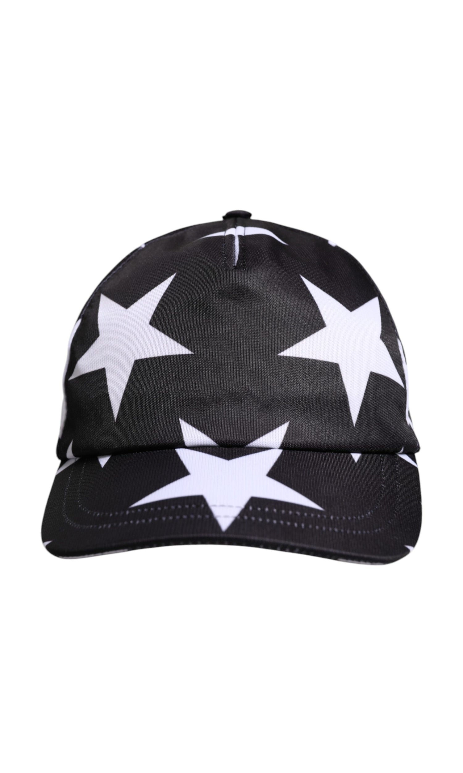 Dolce & Gabbana Black Polyester Star Print Baseball Cap Glam Steals