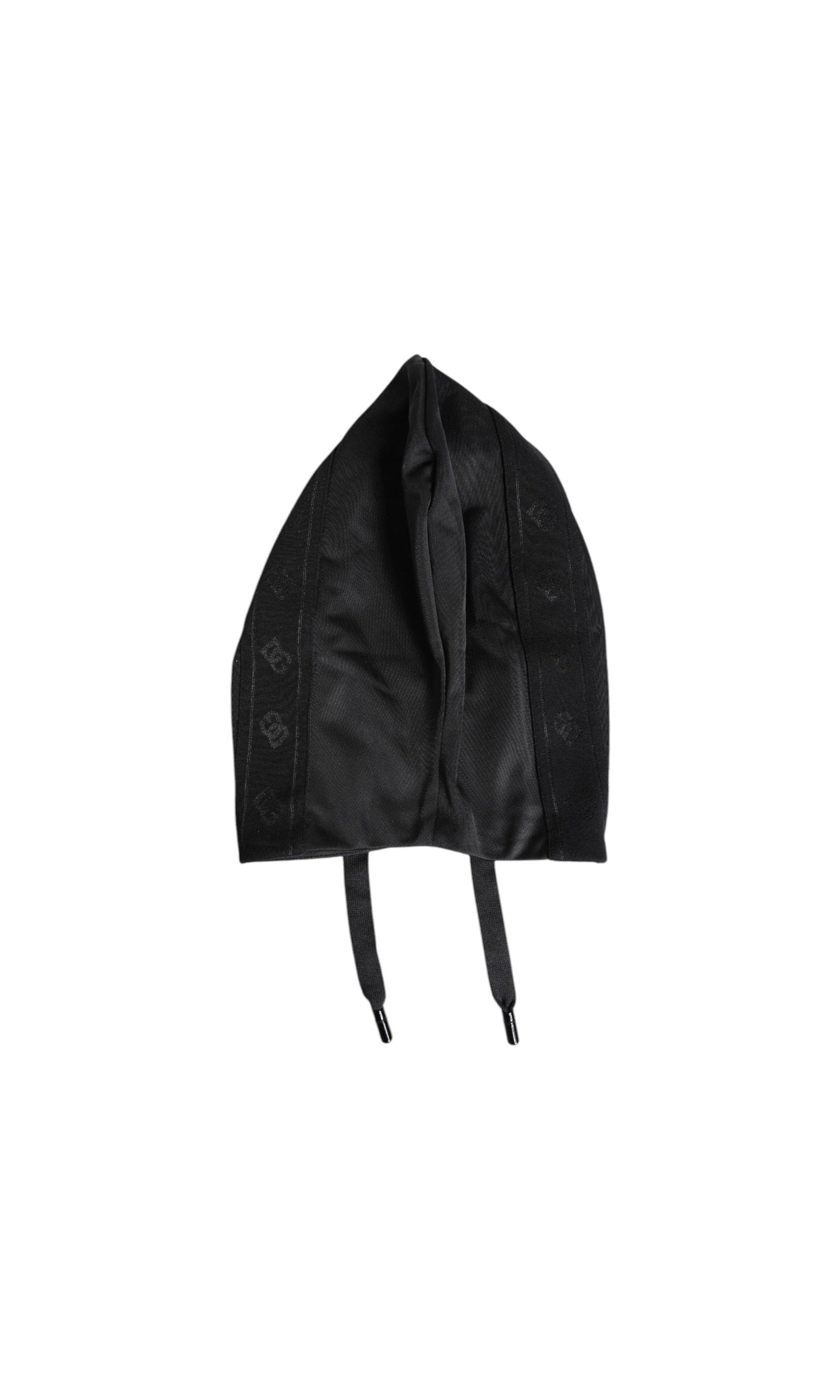 Dolce & Gabbana Black Polyester Whole Head Wrap Hat Glam Steals