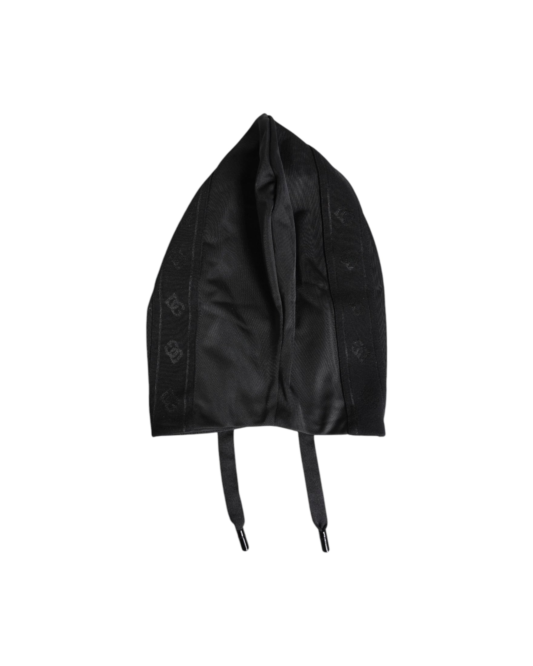 Dolce & Gabbana Black Polyester Whole Head Wrap Hat Glam Steals