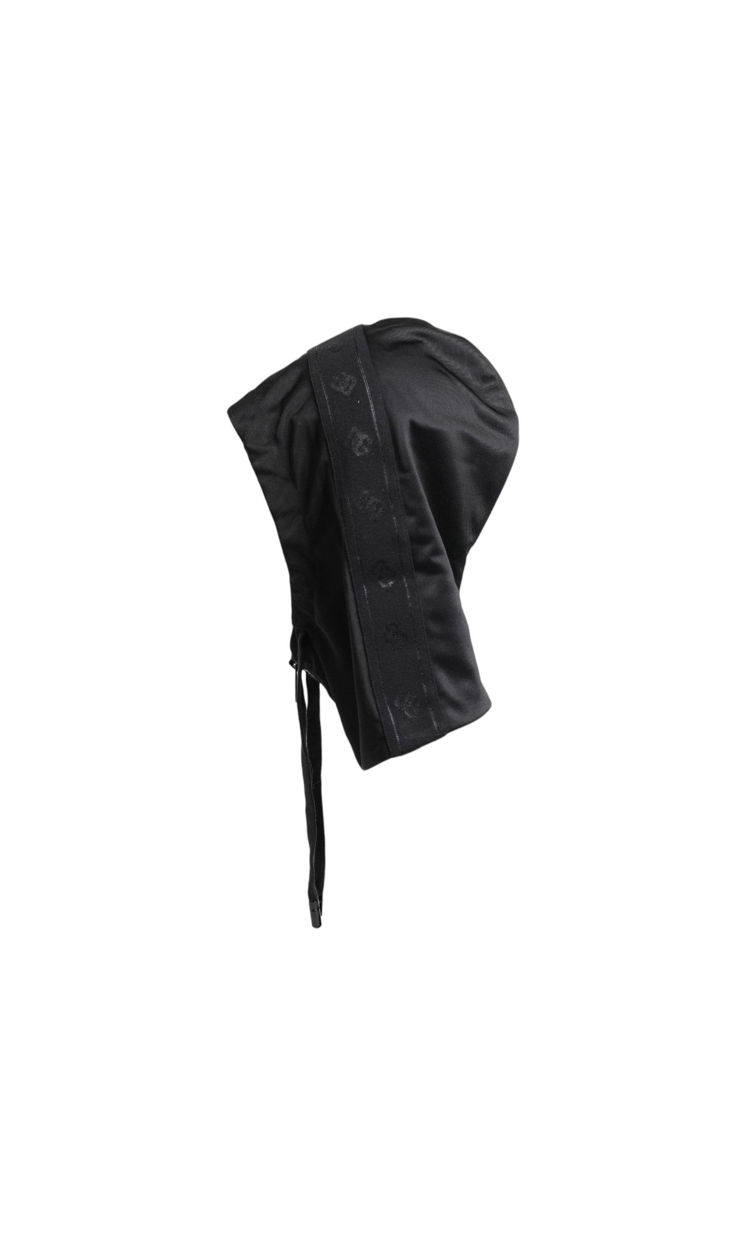 Dolce & Gabbana Black Polyester Whole Head Wrap Hat Glam Steals