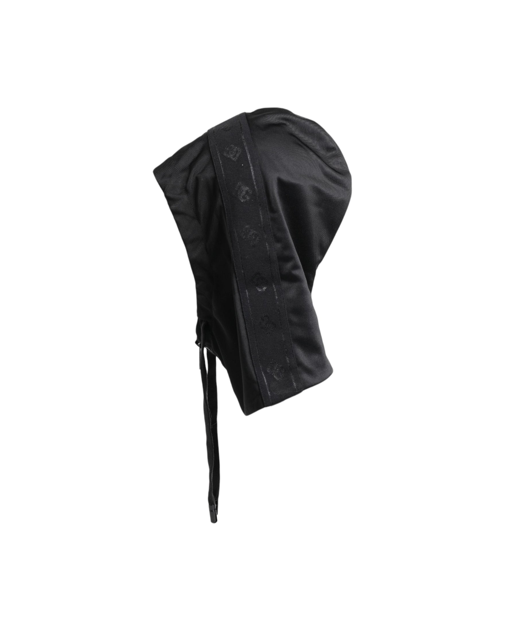 Dolce & Gabbana Black Polyester Whole Head Wrap Hat Glam Steals