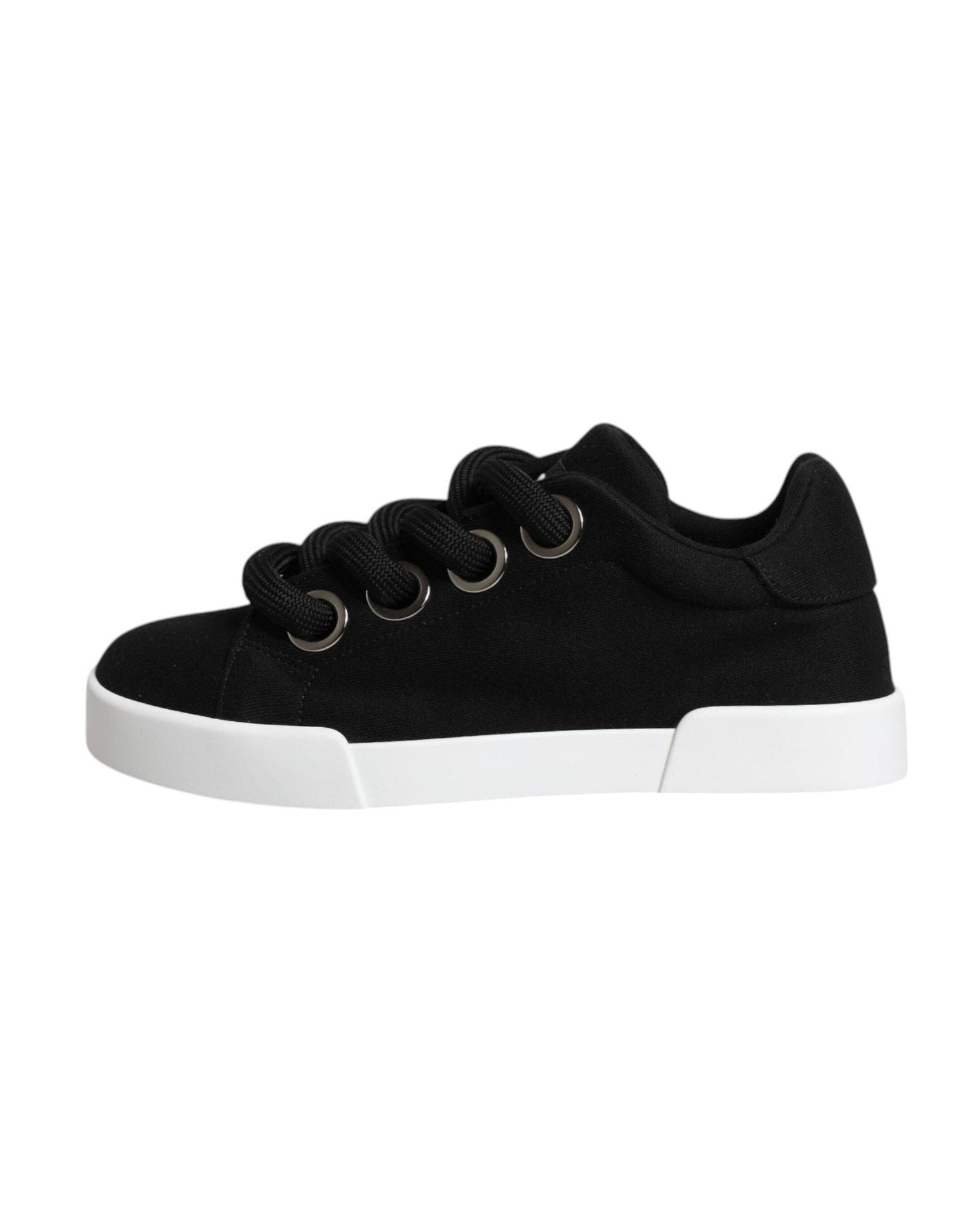 Dolce & Gabbana Black Portofino Low Top Sneakers Shoes Sneakers