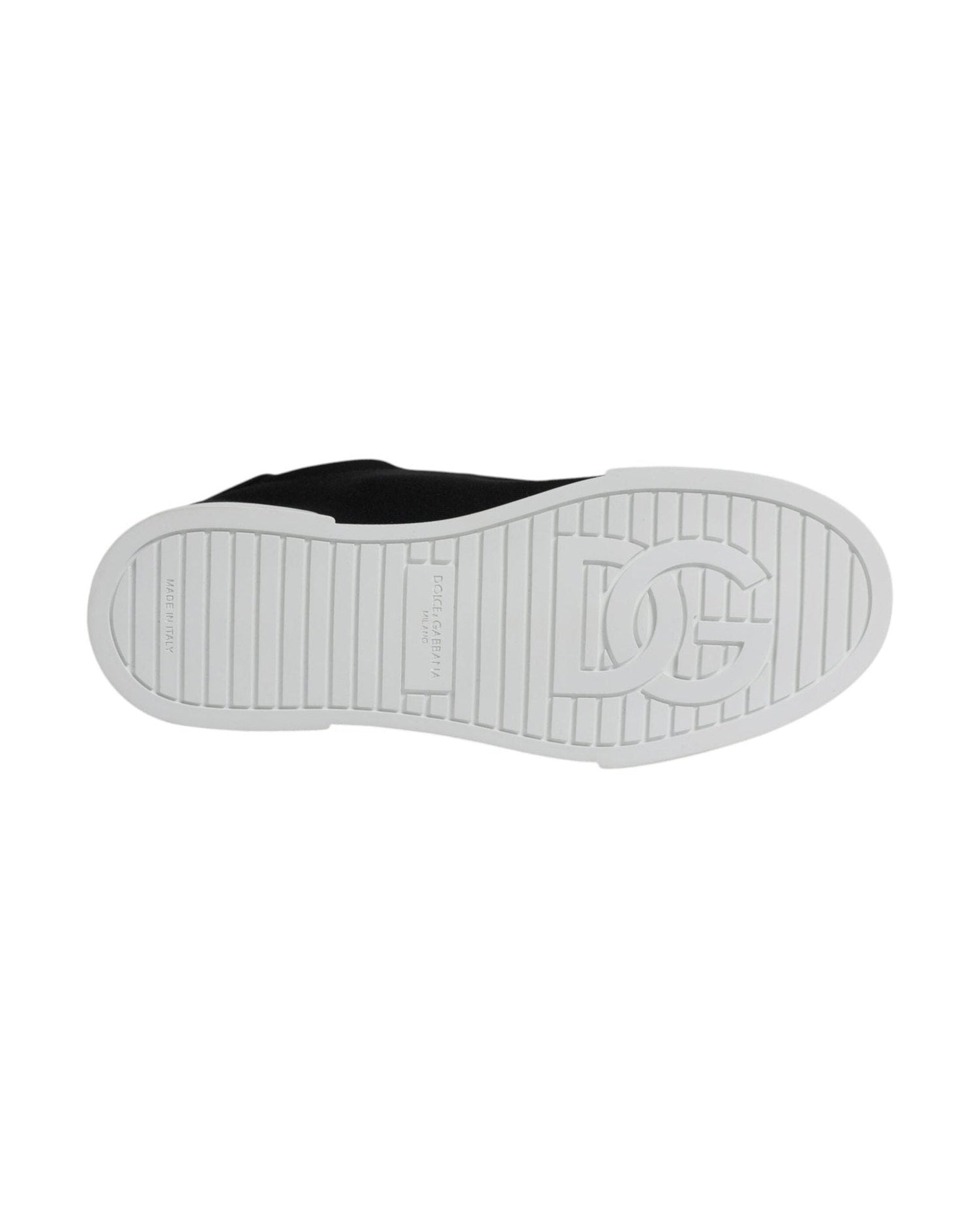 Dolce & Gabbana Black Portofino Low Top Sneakers Shoes Sneakers