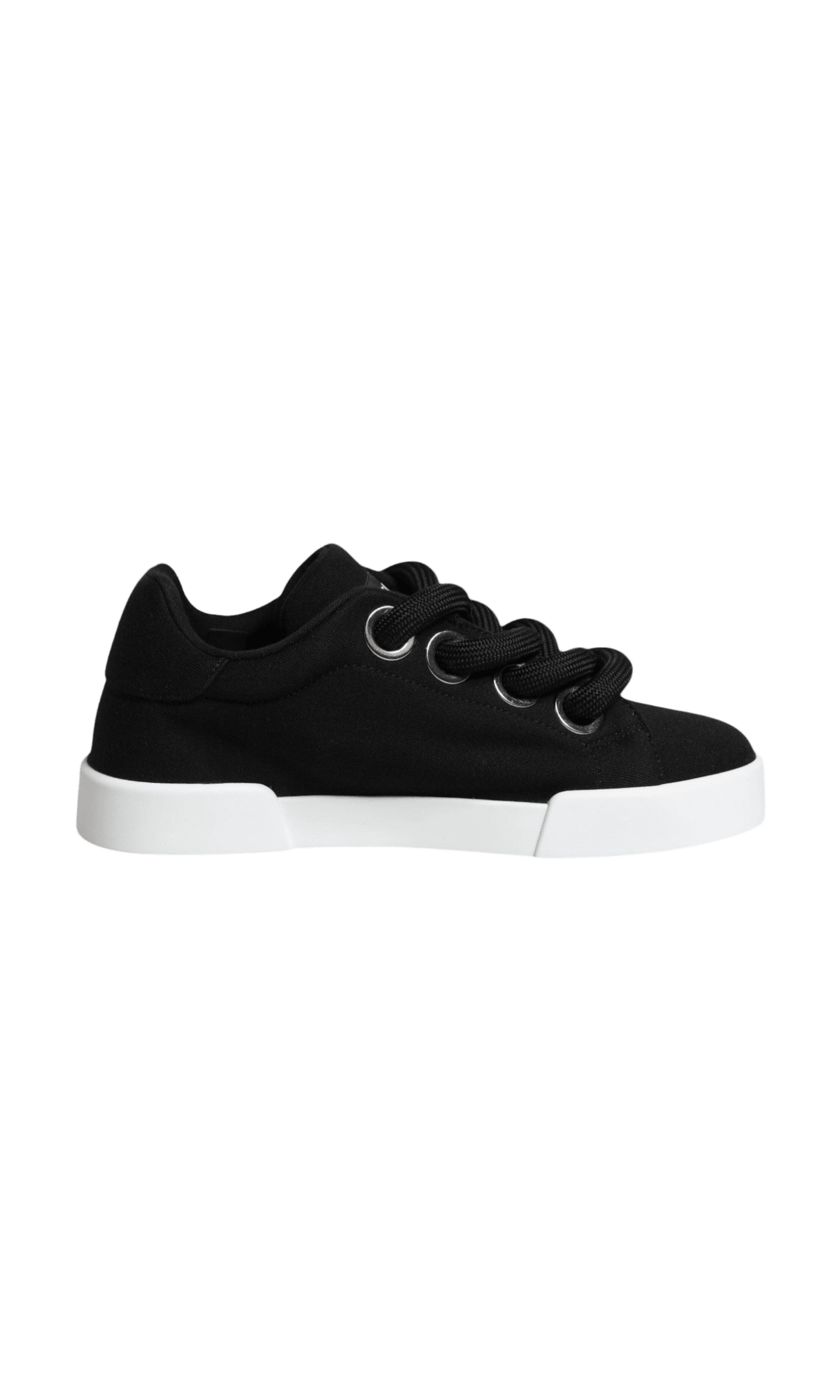 Dolce & Gabbana Black Portofino Low Top Sneakers Shoes Glam Steals
