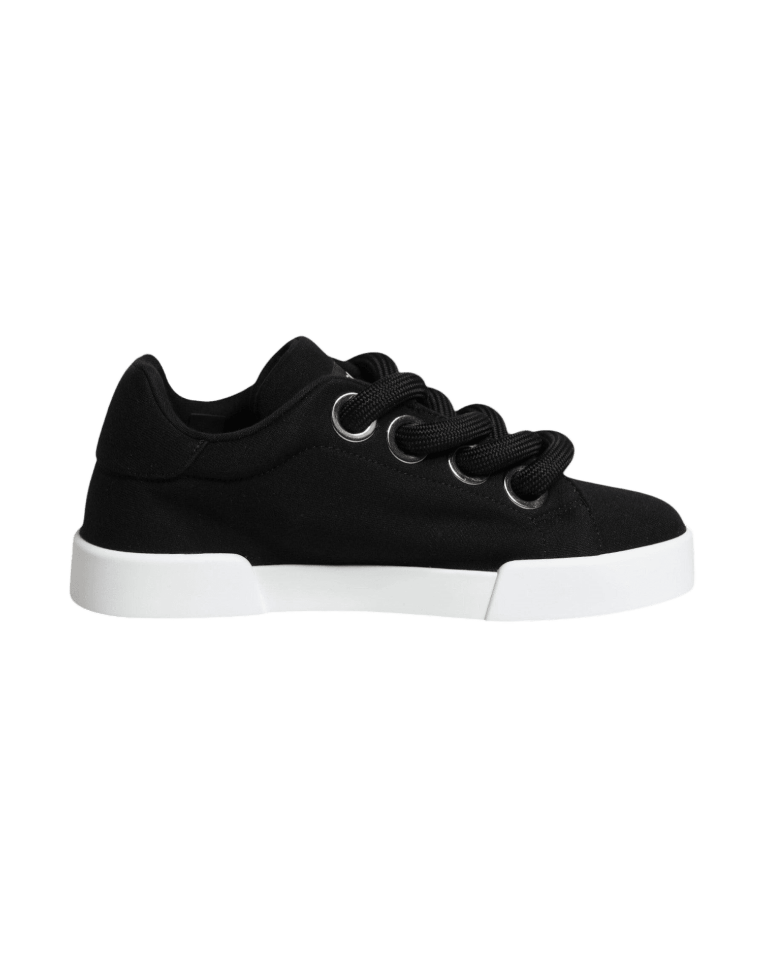 Dolce & Gabbana Black Portofino Low Top Sneakers Shoes Glam Steals