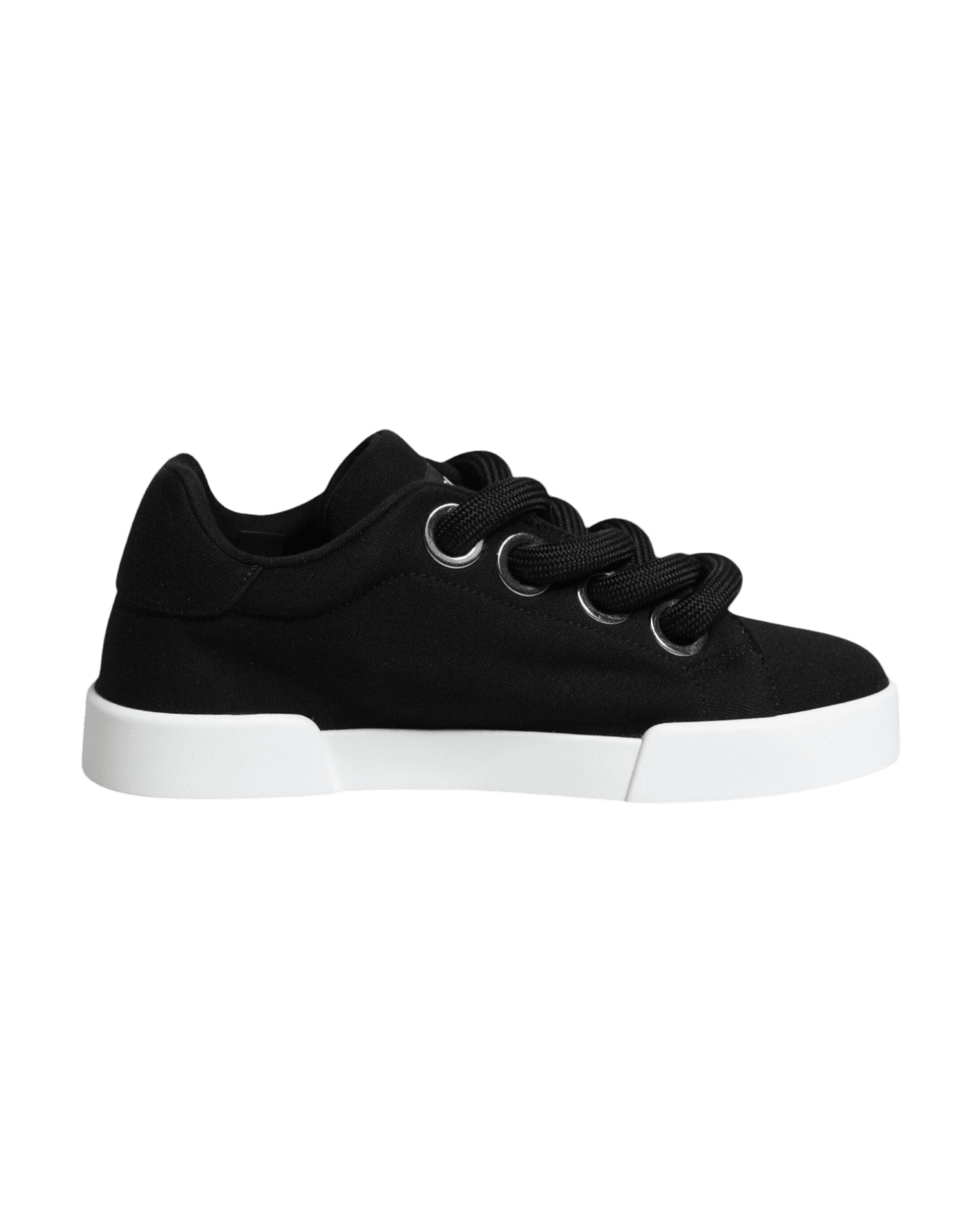 Dolce & Gabbana Black Portofino Low Top Sneakers Shoes Glam Steals
